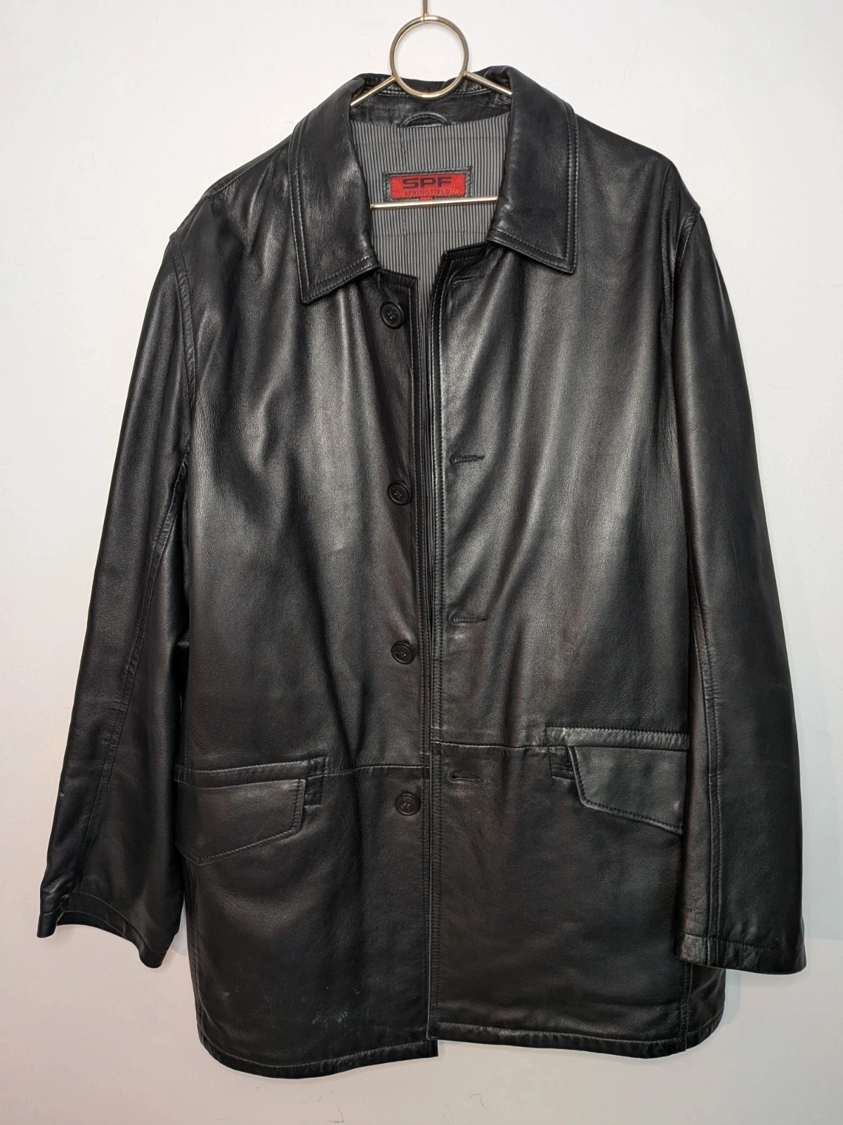 Manteau de cuir
