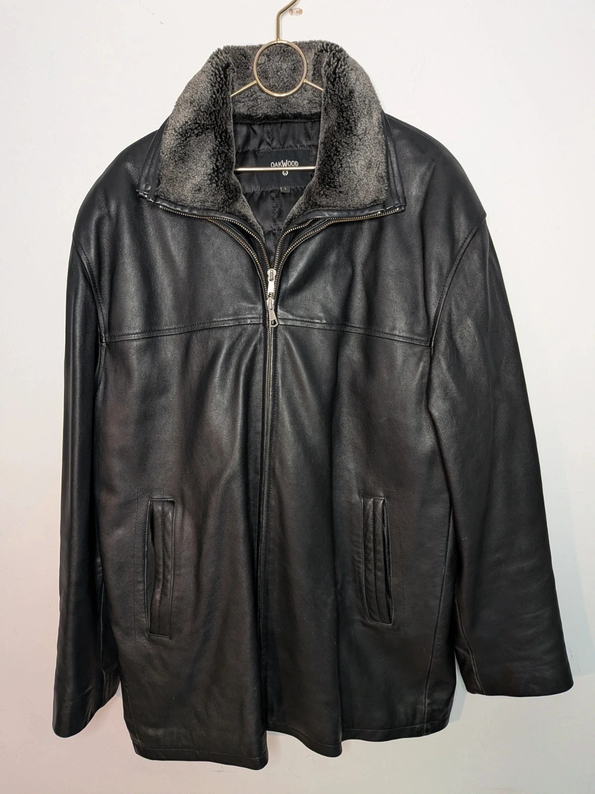 Manteau de cuir