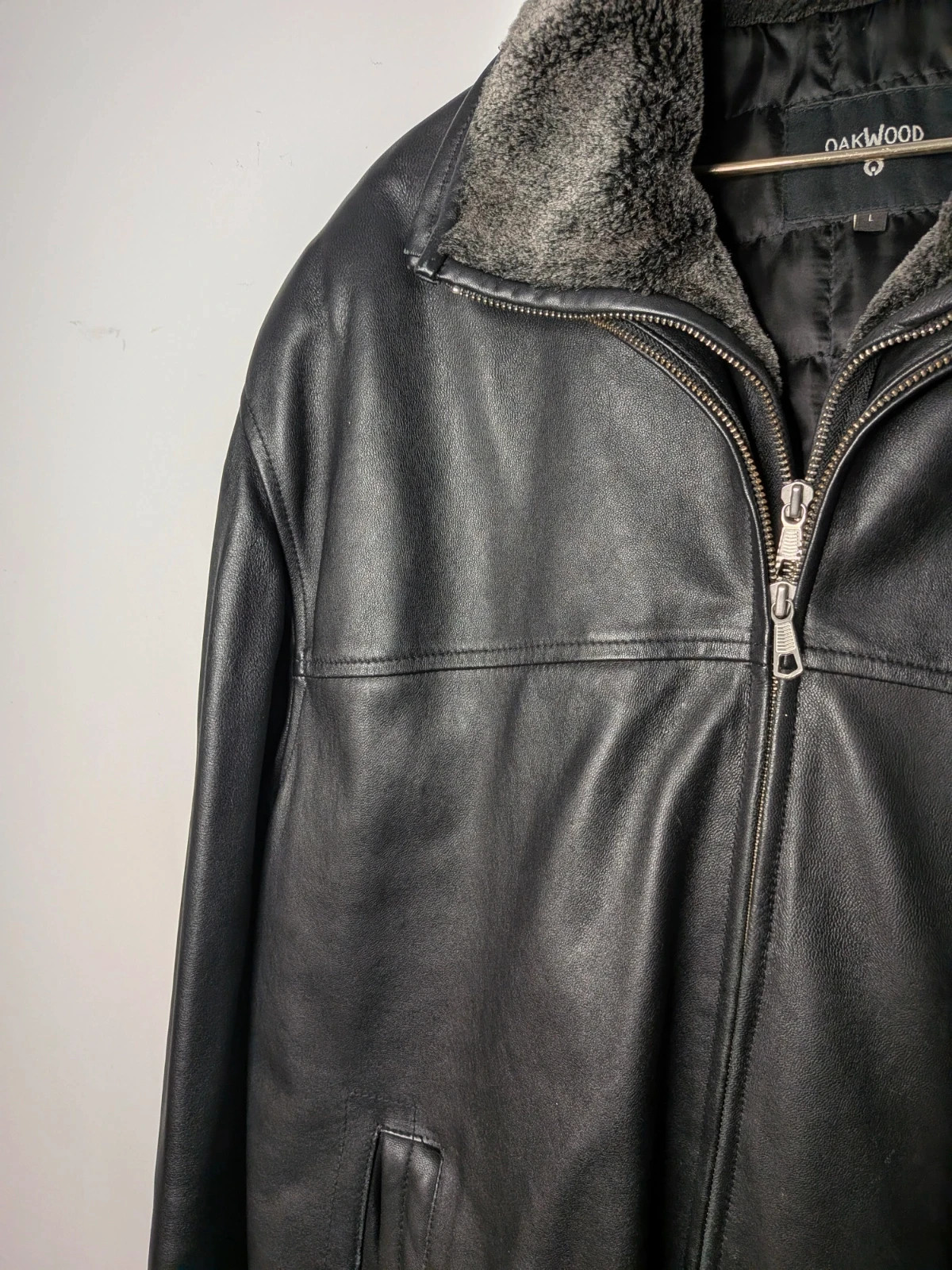 Manteau de cuir – OAKWOOD – taille L 4