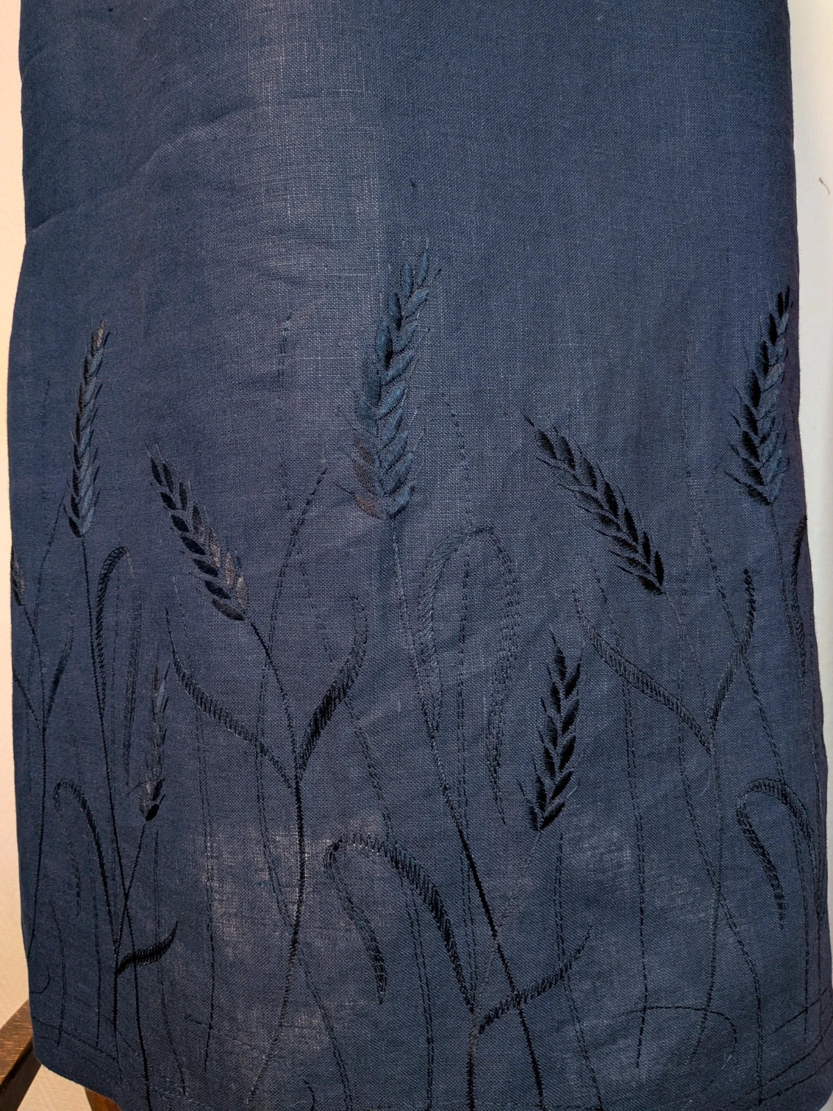 Robe en lin brodée – Sak's – taille L / 40 / 12 3