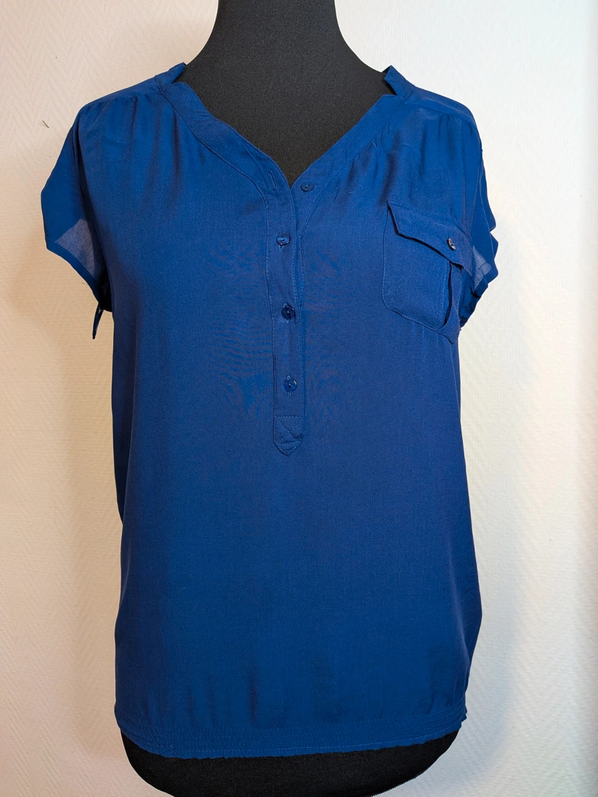 Blouse bleue