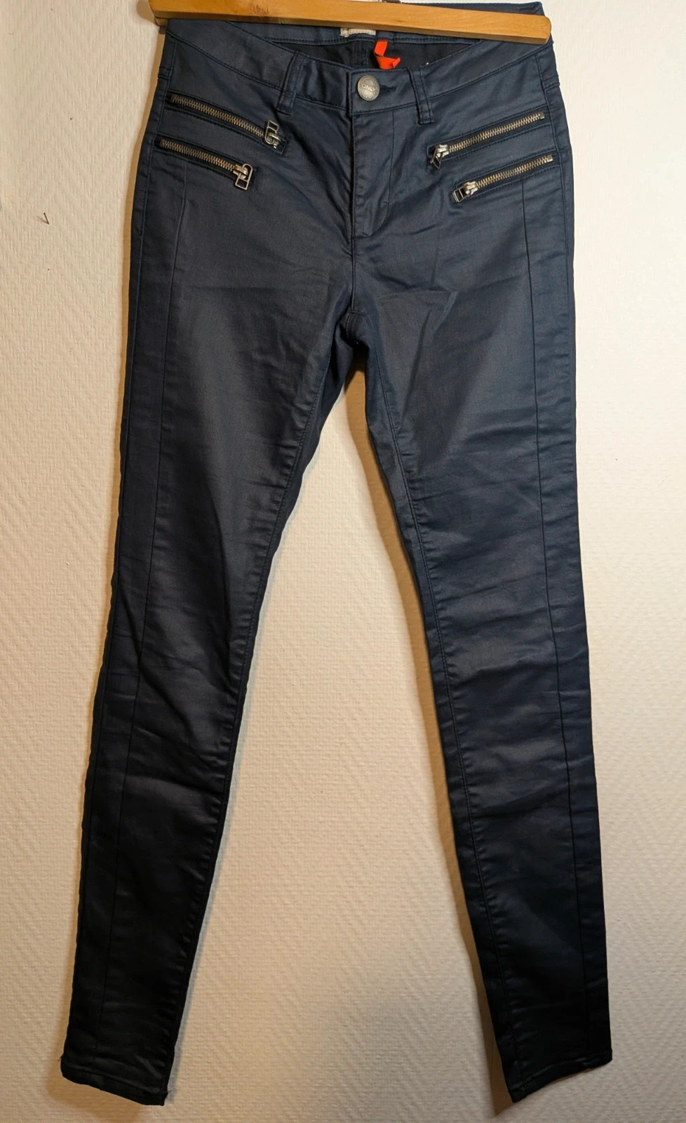 Pantalon effet ciré