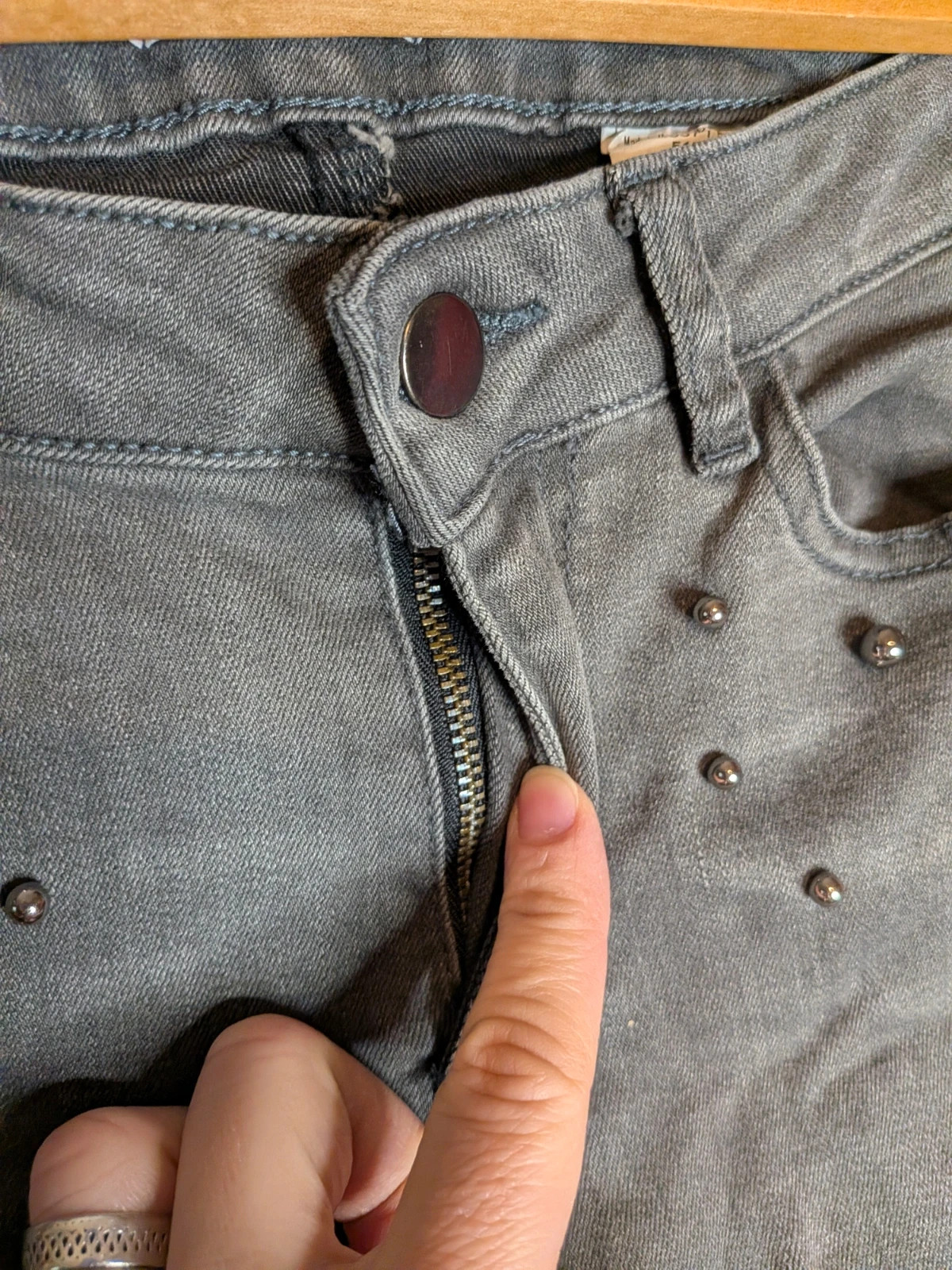 Jeans perles – Camaïeu – taille M / 38 / 10 5