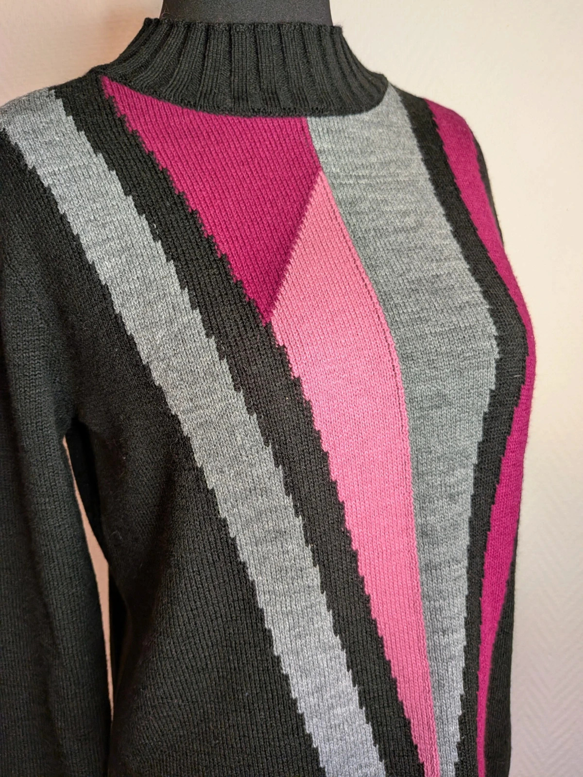 Pull géométrique – Afibel – taille M / 38 / 10 3