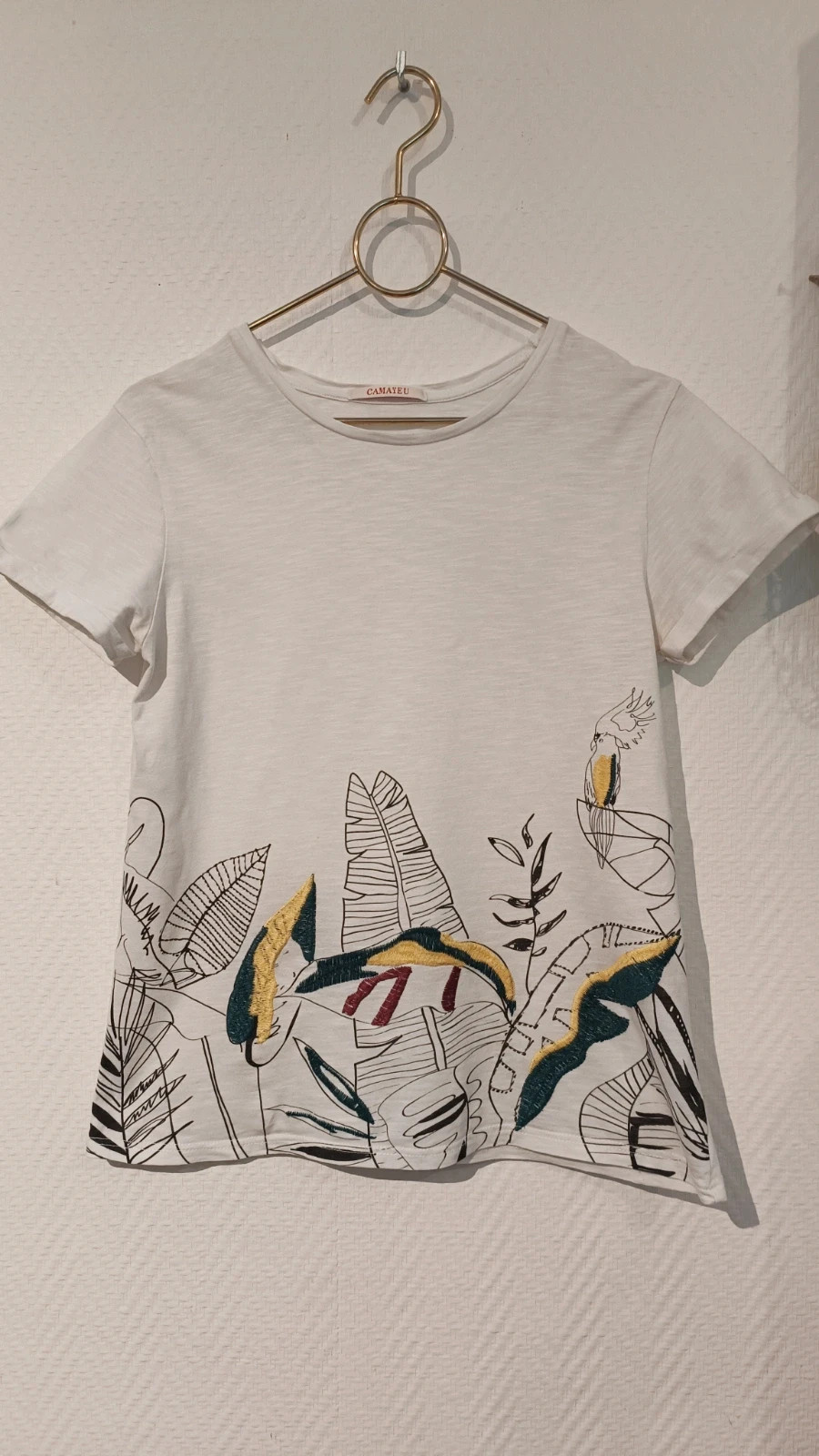 T-shirt feuilles