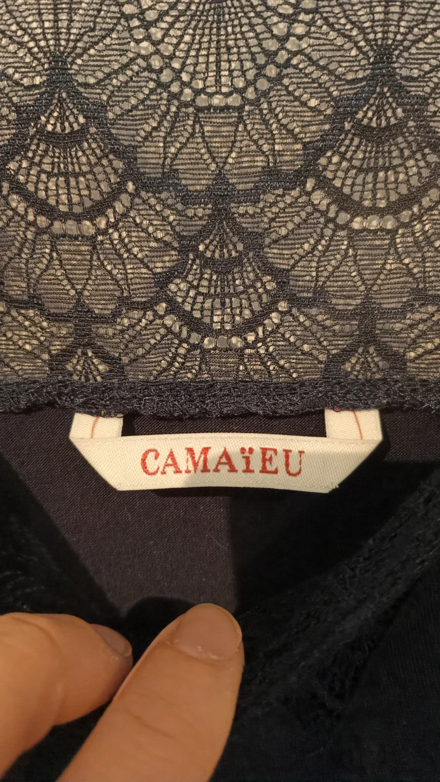 Blouse dentelle – Camaïeu – taille L / 40 / 12 5