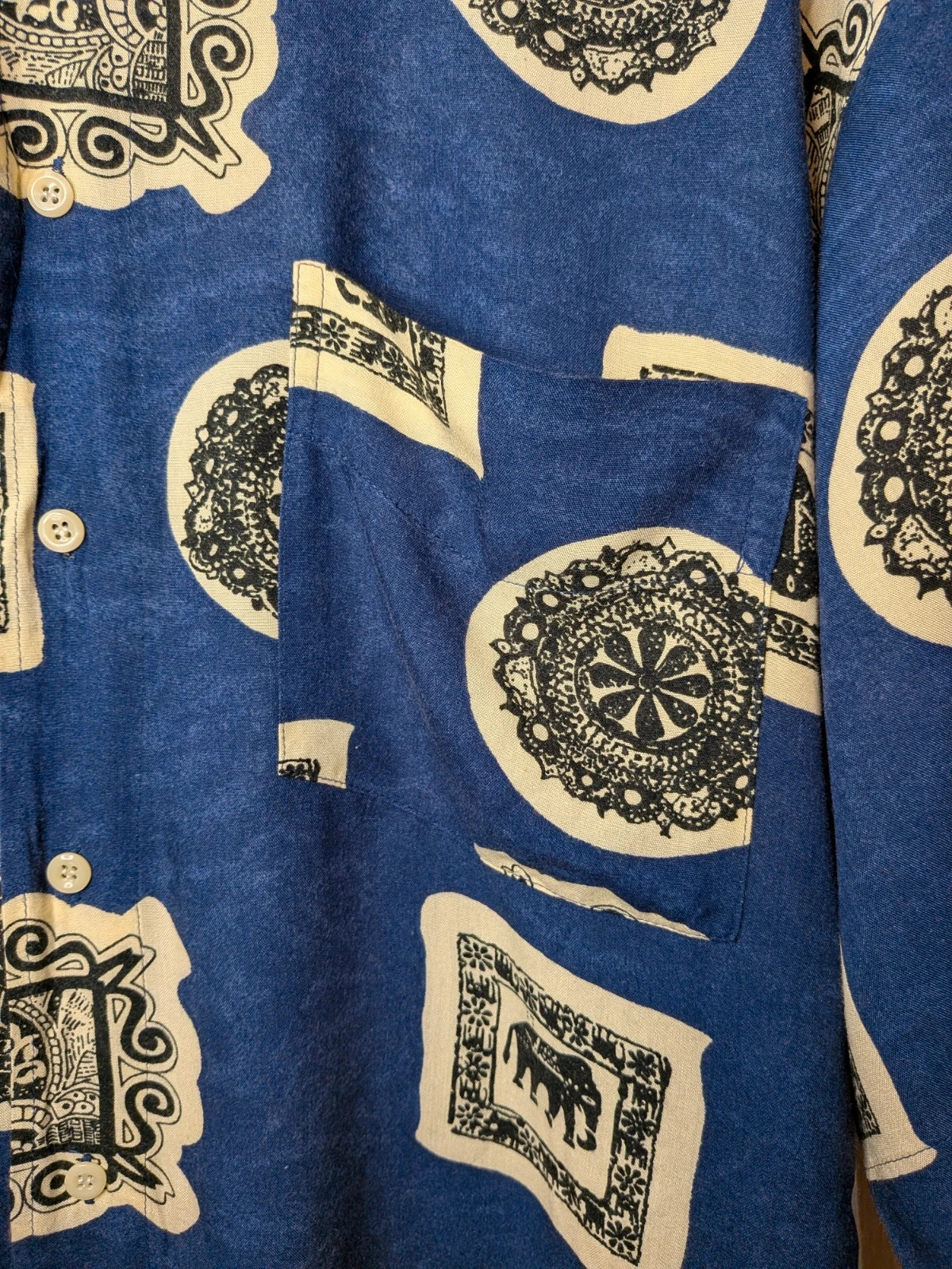 Chemise à motifs éléphants – British Colony – taille L 3