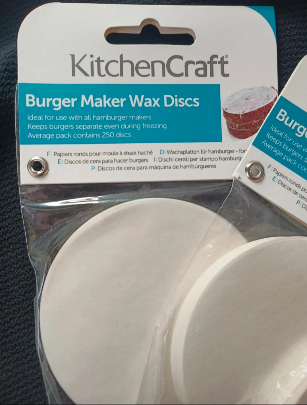 Lot de papier pour hamburgers – kitchencraft 2