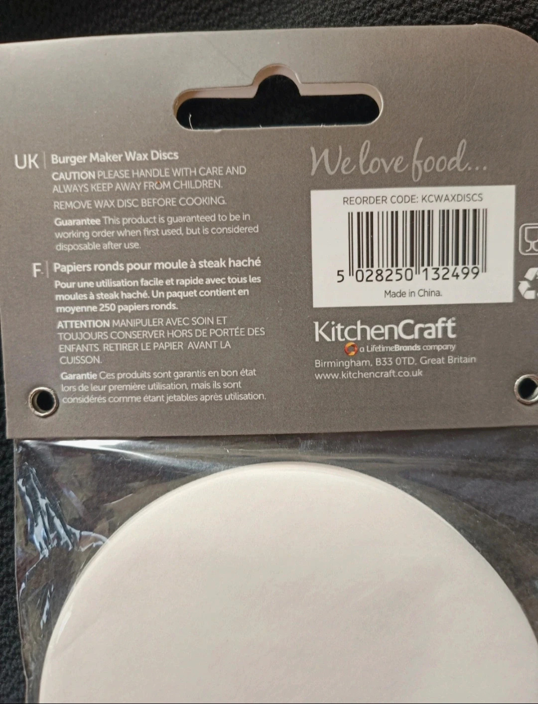 Lot de papier pour hamburgers – kitchencraft 3
