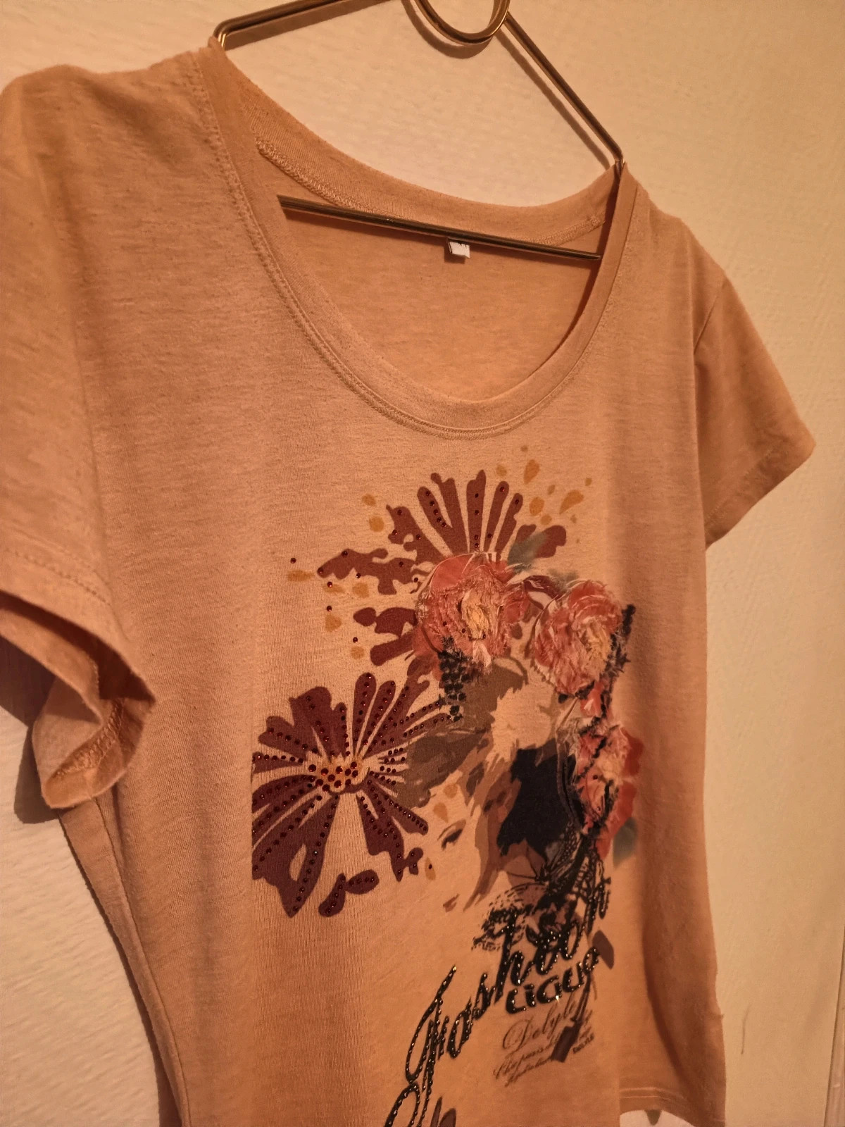 T-shirt rose – taille L / 40 / 12 2