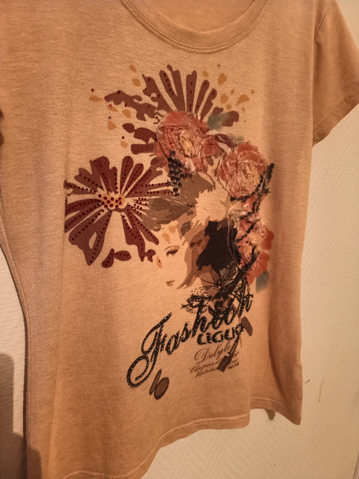 T-shirt rose – taille L / 40 / 12 3