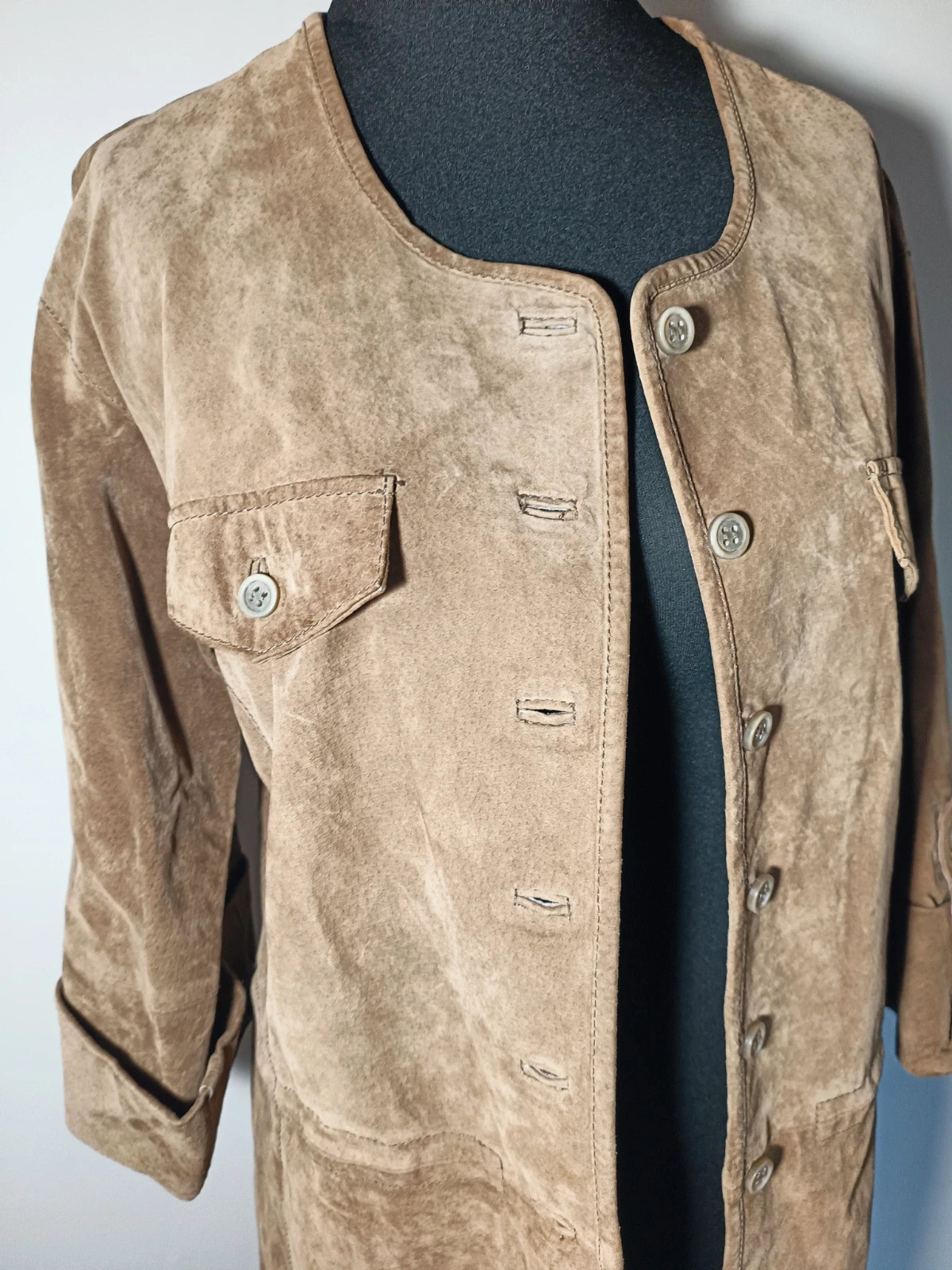 Veste en cuir véritable – Carling – taille XL / 42 / 14 3
