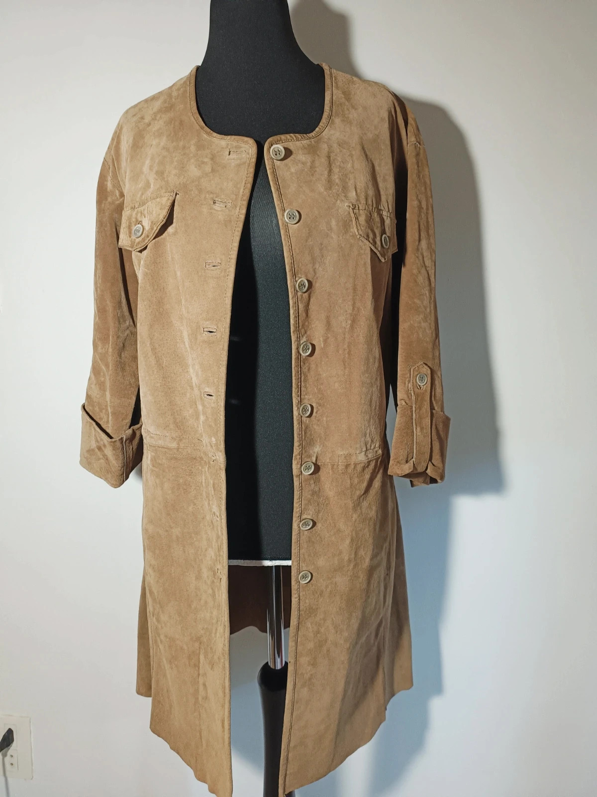 Veste en cuir véritable