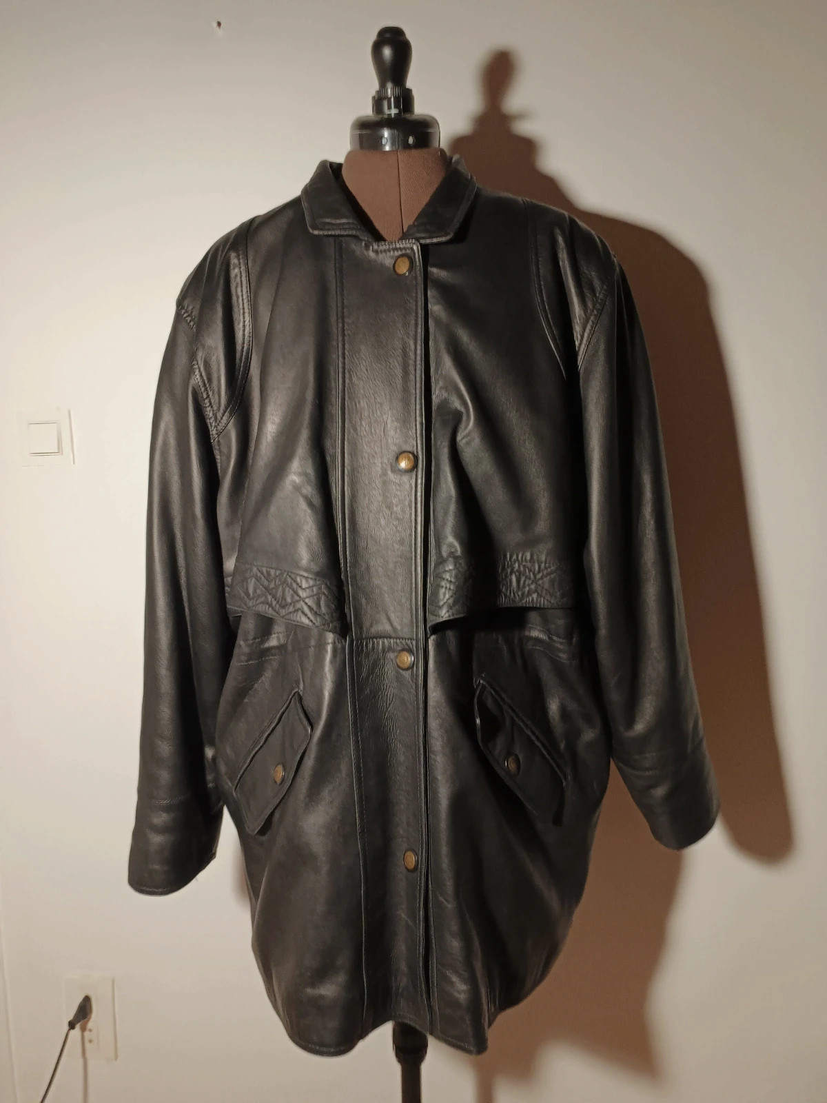 Veste en cuir d'agneau – taille 4XL / 48 / 20 2