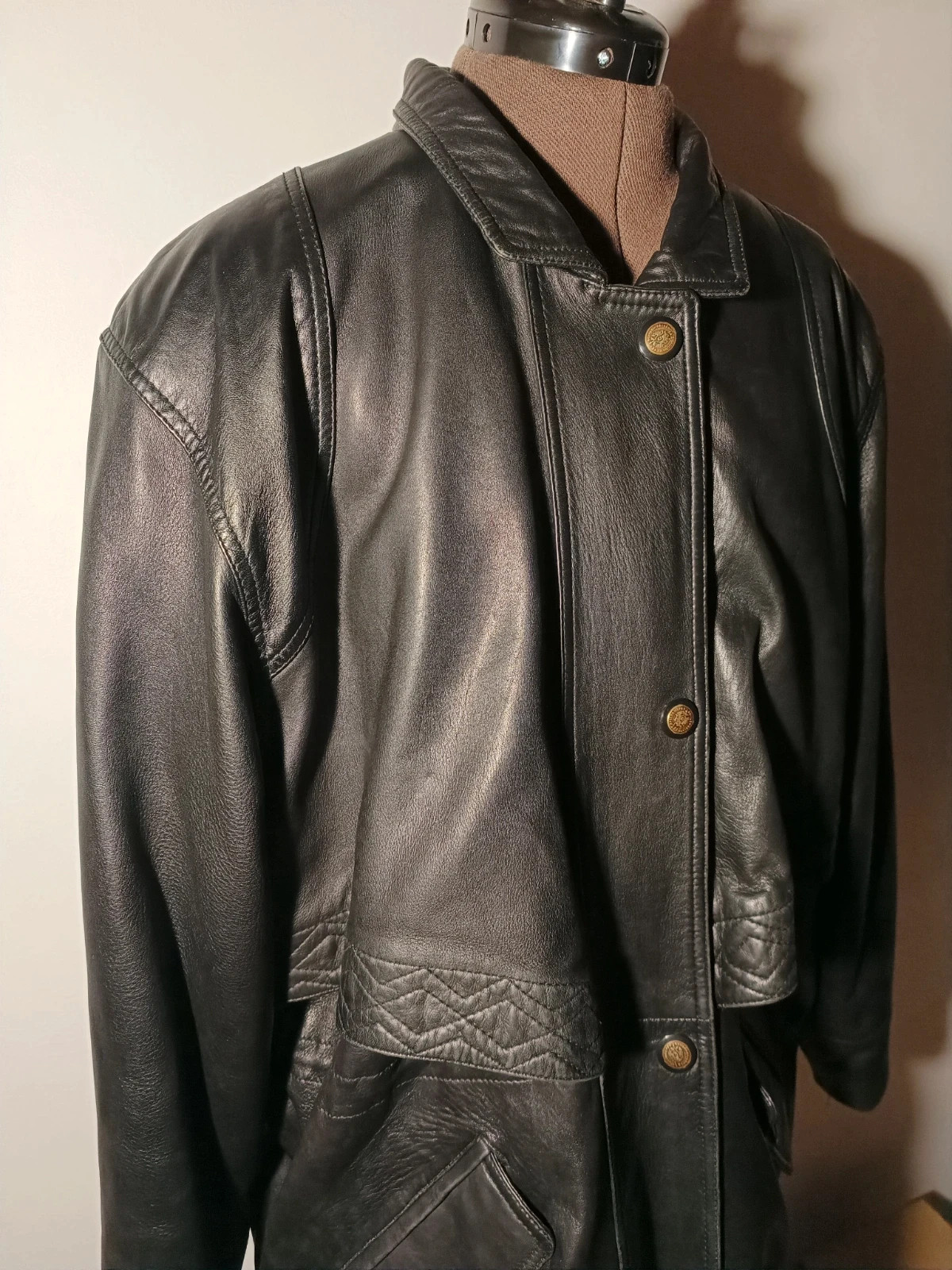 Veste en cuir d'agneau – taille 4XL / 48 / 20 5