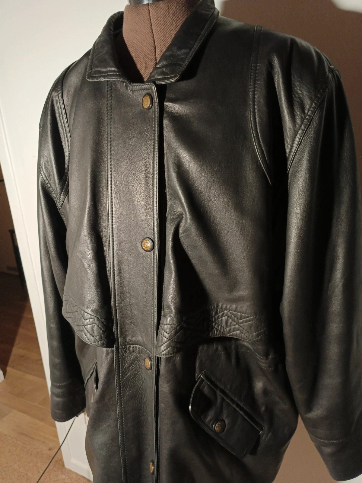 Veste en cuir d'agneau