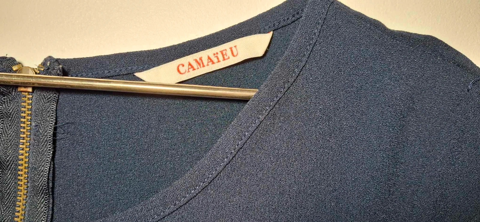 T-shirt court bleu – Camaïeu – taille S / 36 / 8 3