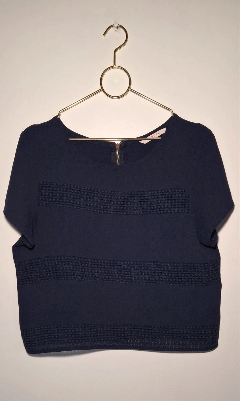T-shirt court bleu