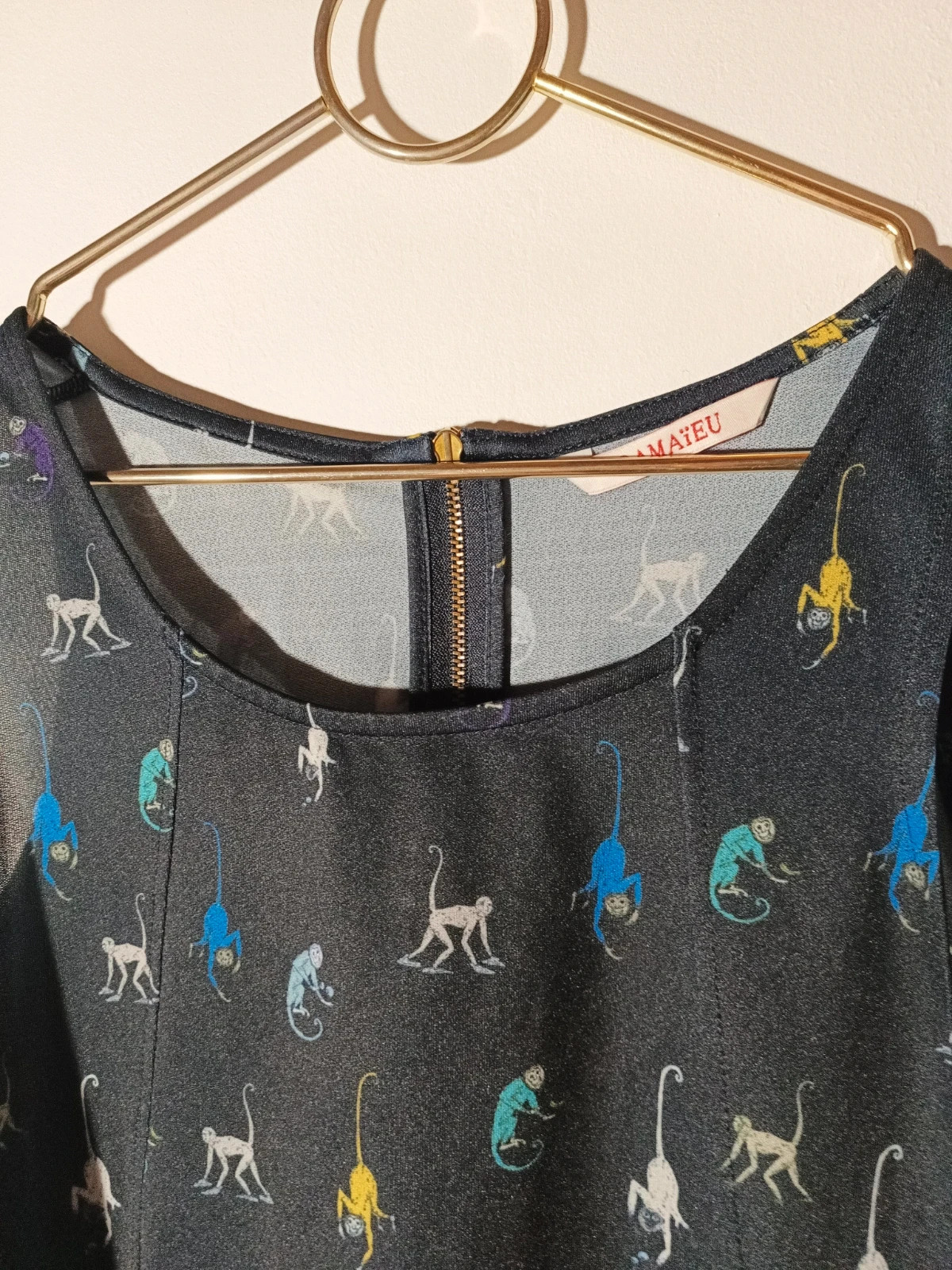 Débardeur singes – Camaïeu – taille S / 36 / 8 3