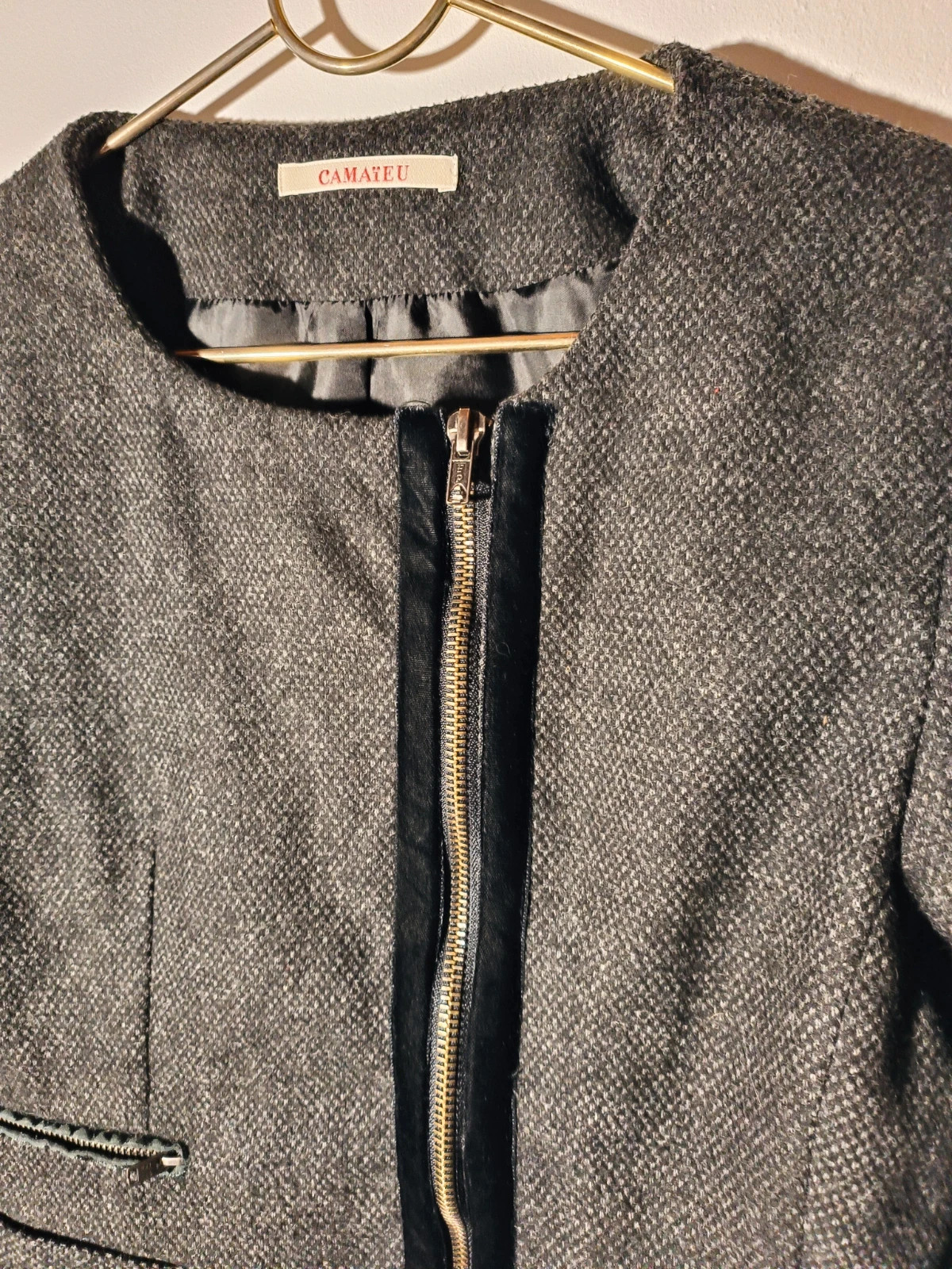 Veste "perfecto" laine – Camaïeu – taille M / 38 / 10 5