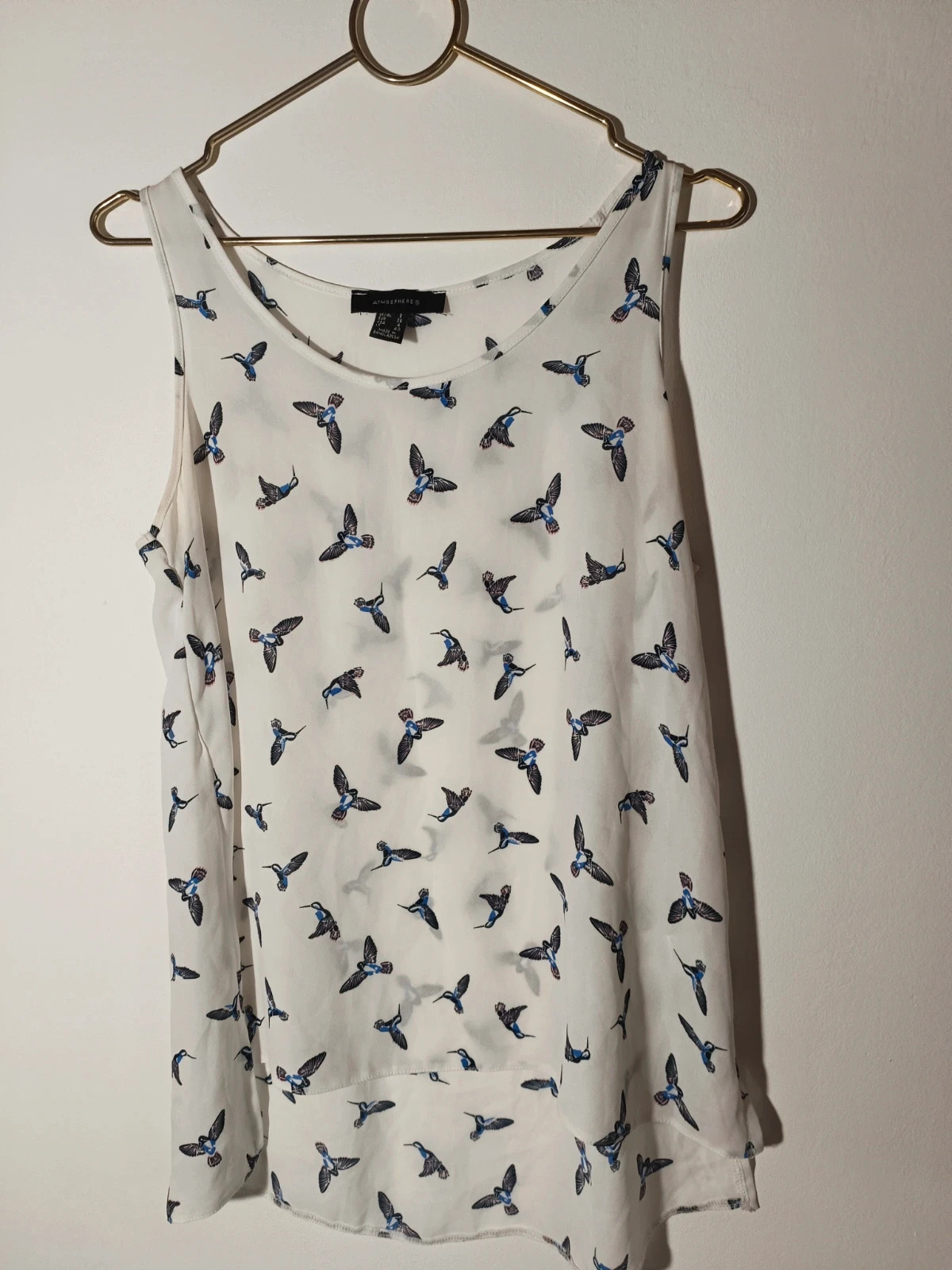 Débardeur oiseaux – Atmosphere – taille S / 36 / 8 2