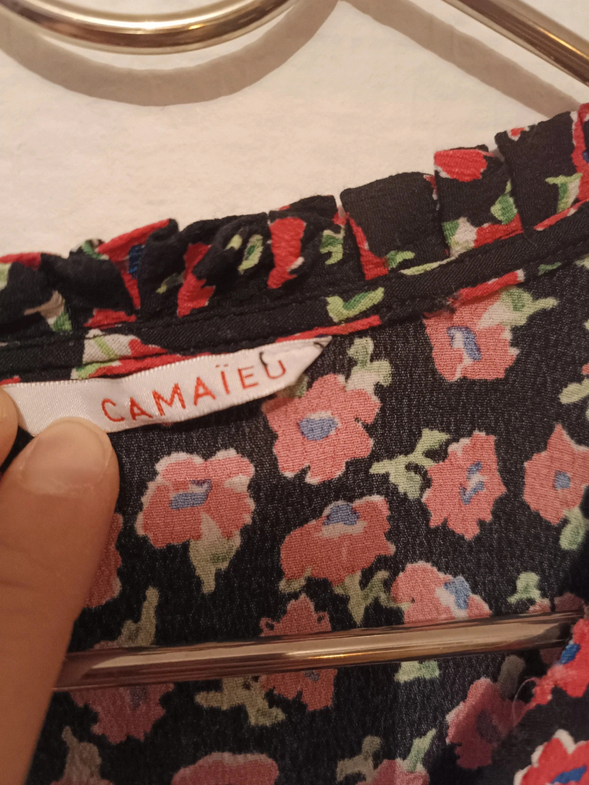 Blouse fleurs – Camaïeu – taille L / 40 / 12 4