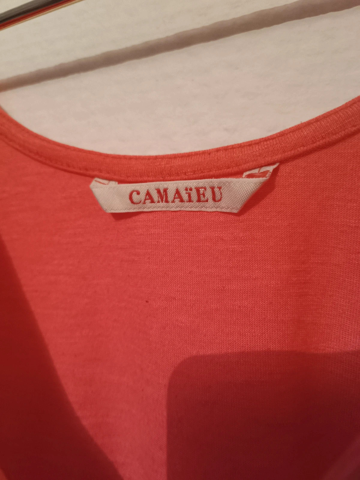 T-shirt rose fluo – Camaïeu – taille M / 38 / 10 4