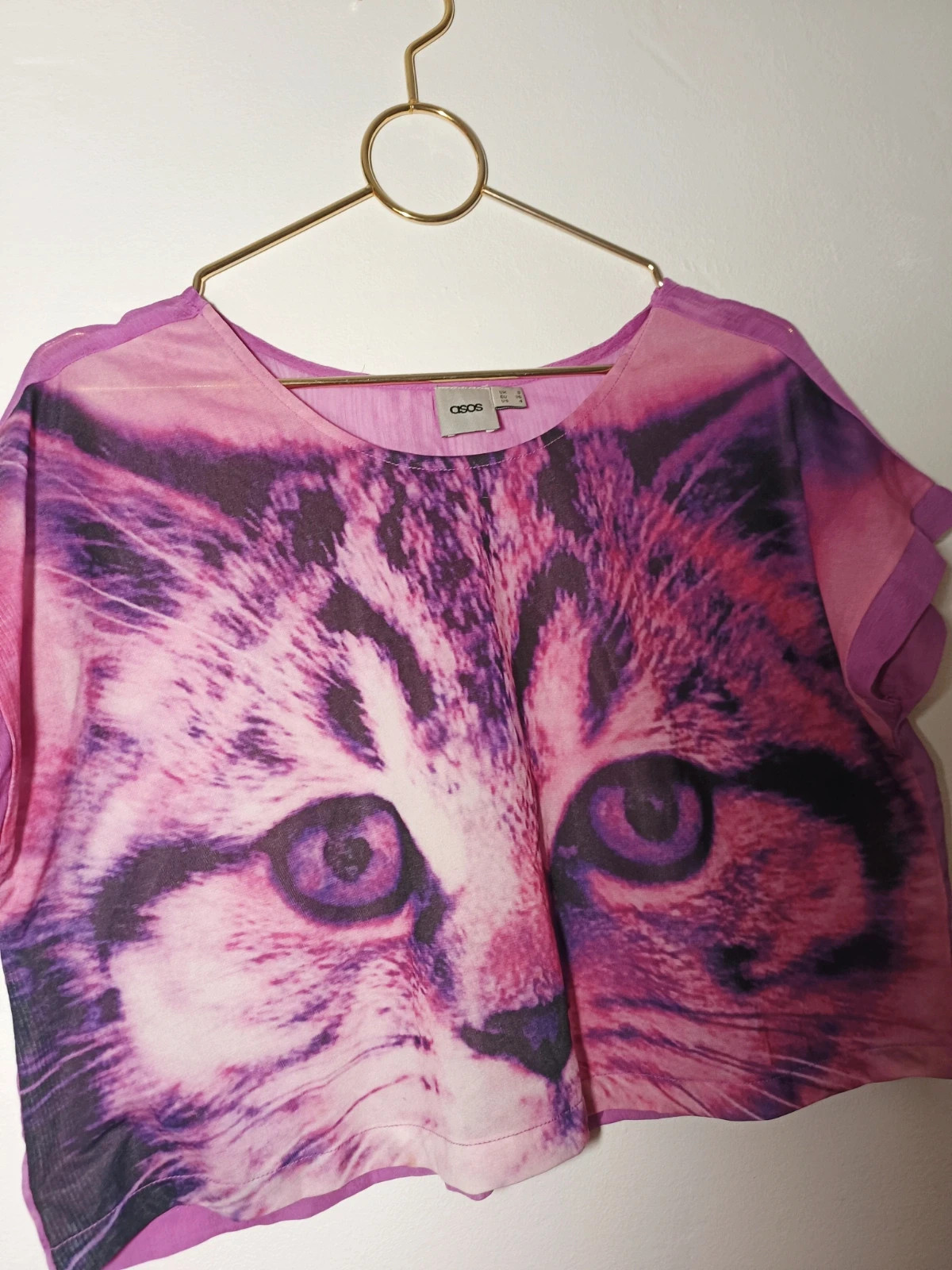 T-shirt court chat – ASOS – taille S / 36 / 8 3