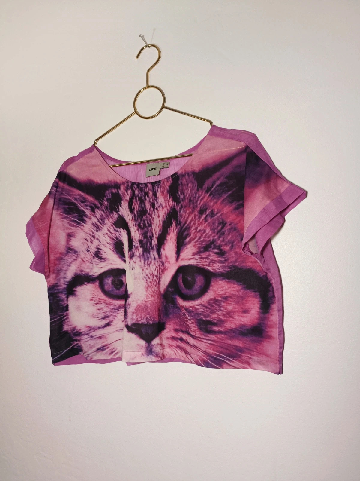 T-shirt court chat – ASOS – taille S / 36 / 8 5