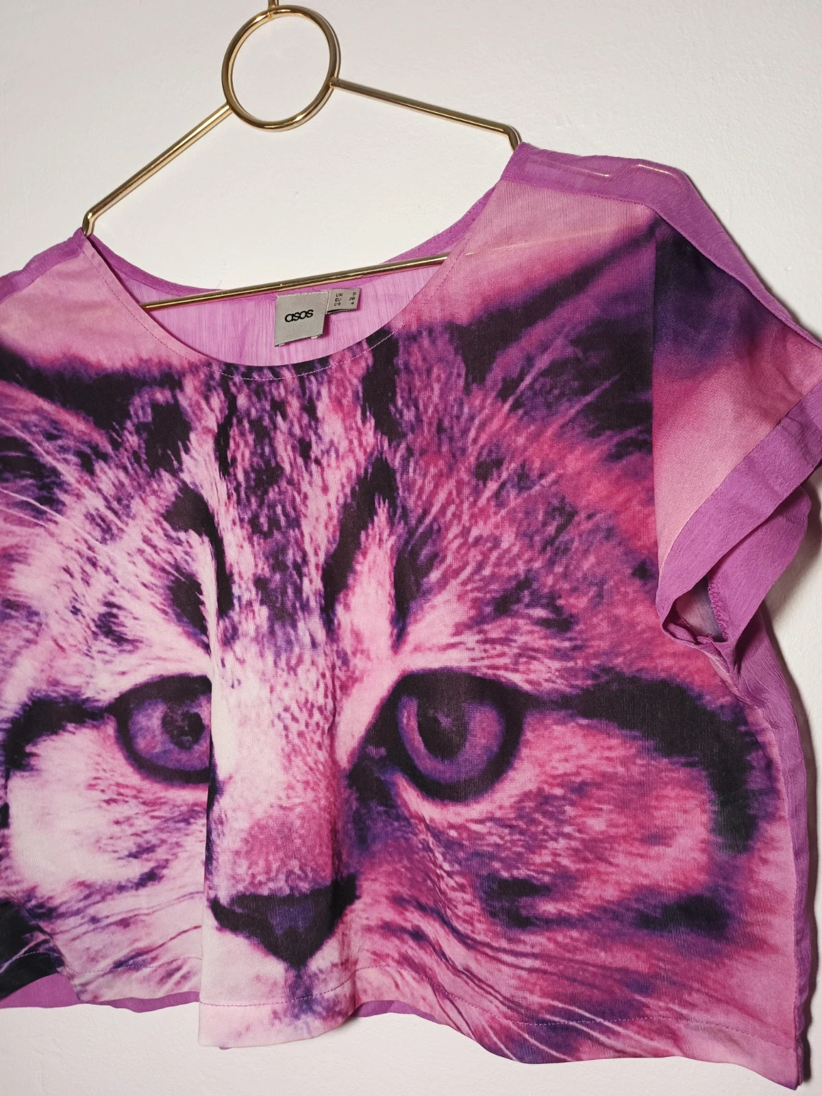 T-shirt court chat – ASOS – taille S / 36 / 8 2