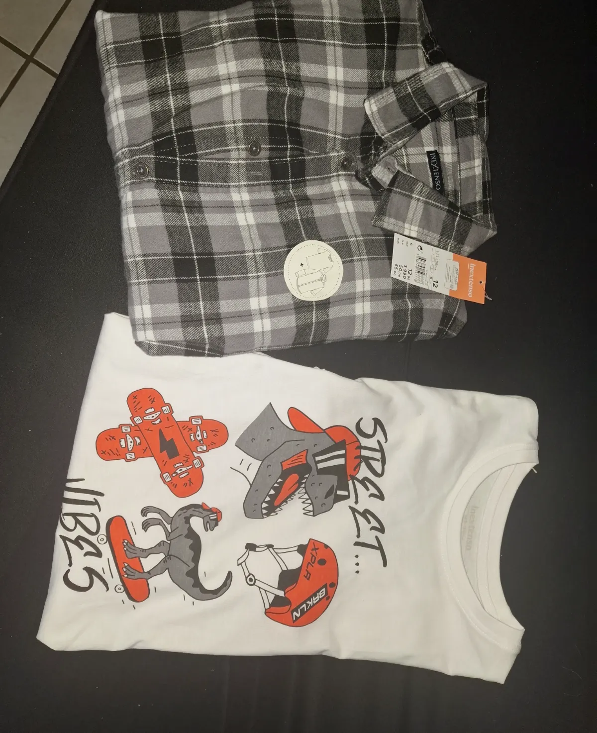 Chemise + tee-shirt shirt neuf 12 ans  – In extenso – taille 12 ans 2