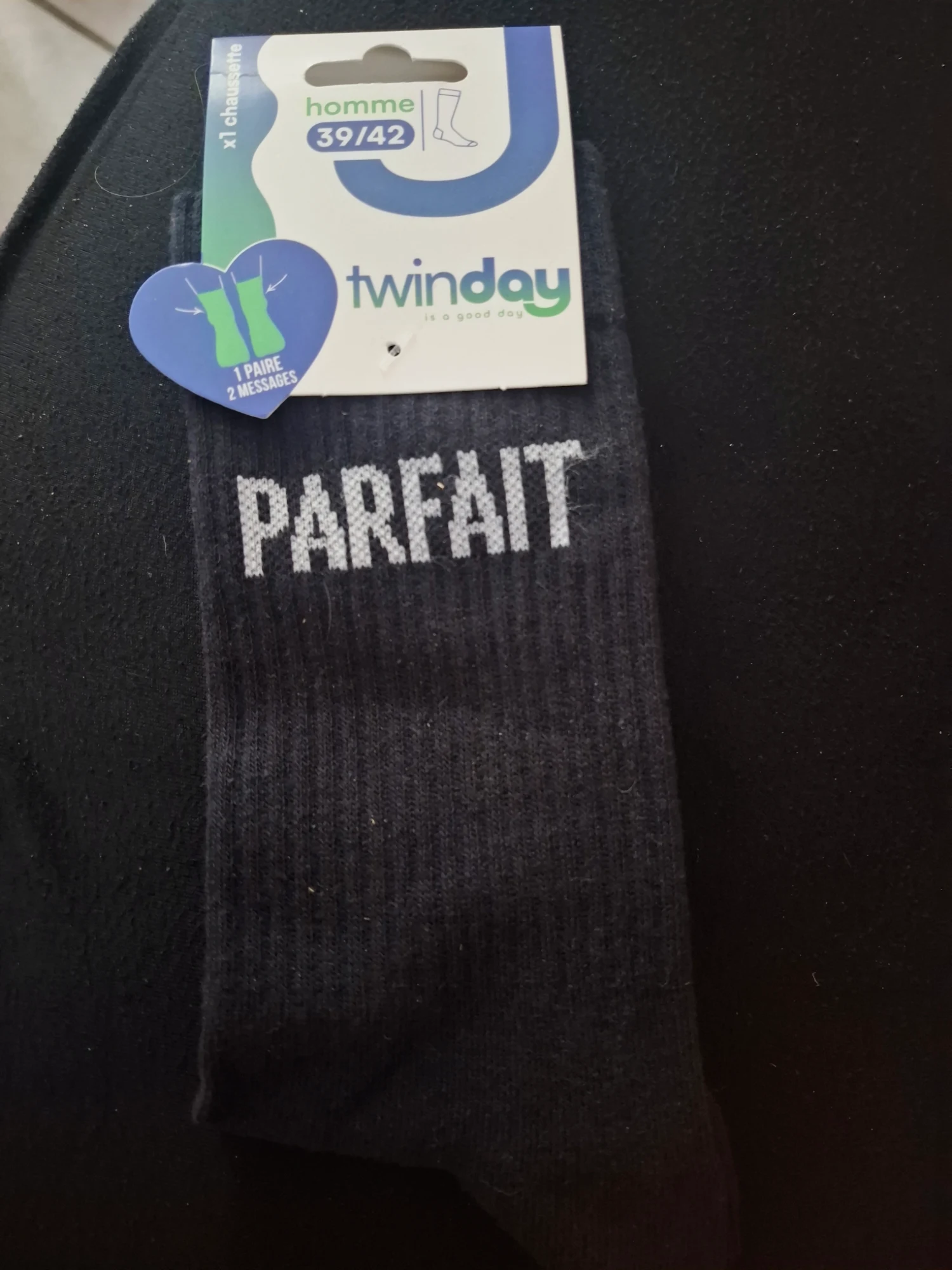 Chaussette papa parfait neuve 39/42