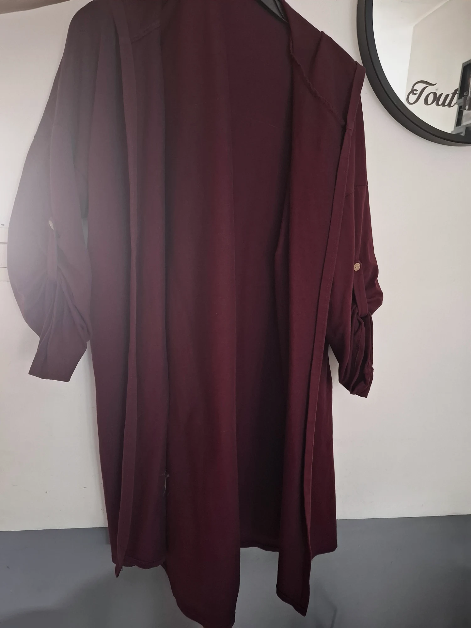 Veste bordeau taille unique 