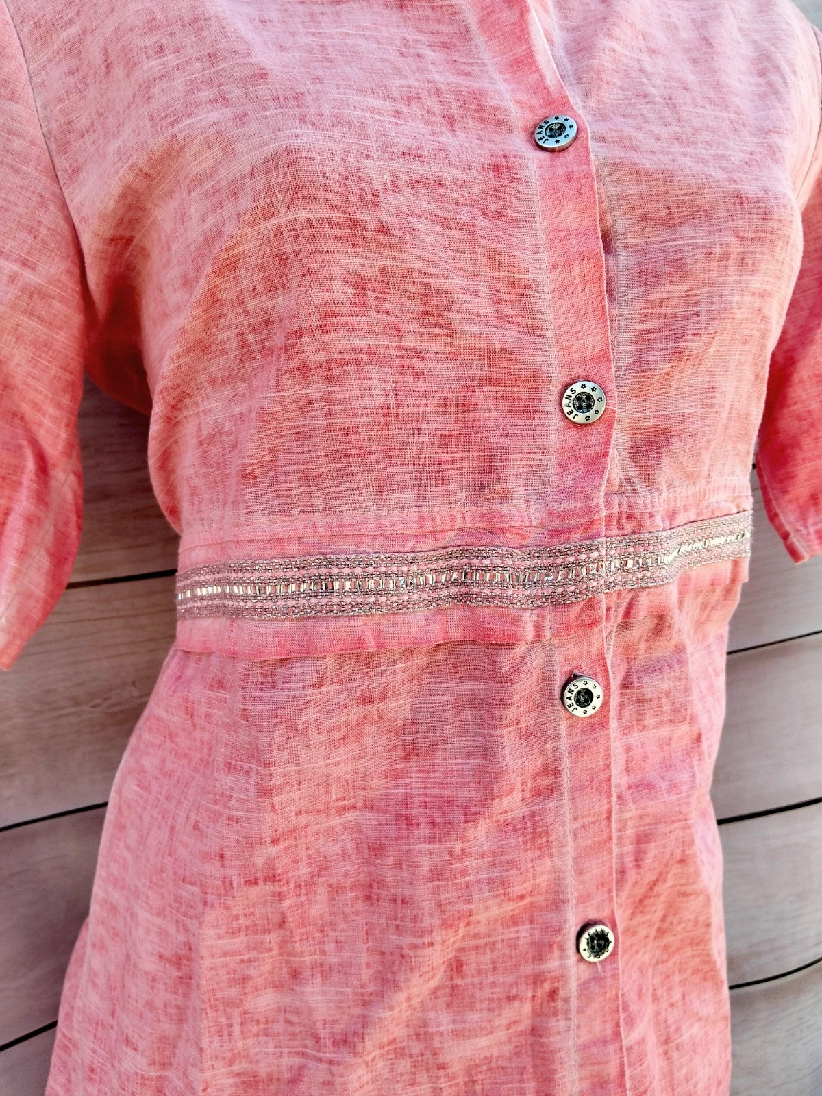 Camisa lino y algodón rosa talla única 💜 – Boutique Bohéme – taille L / 40 / 12 5