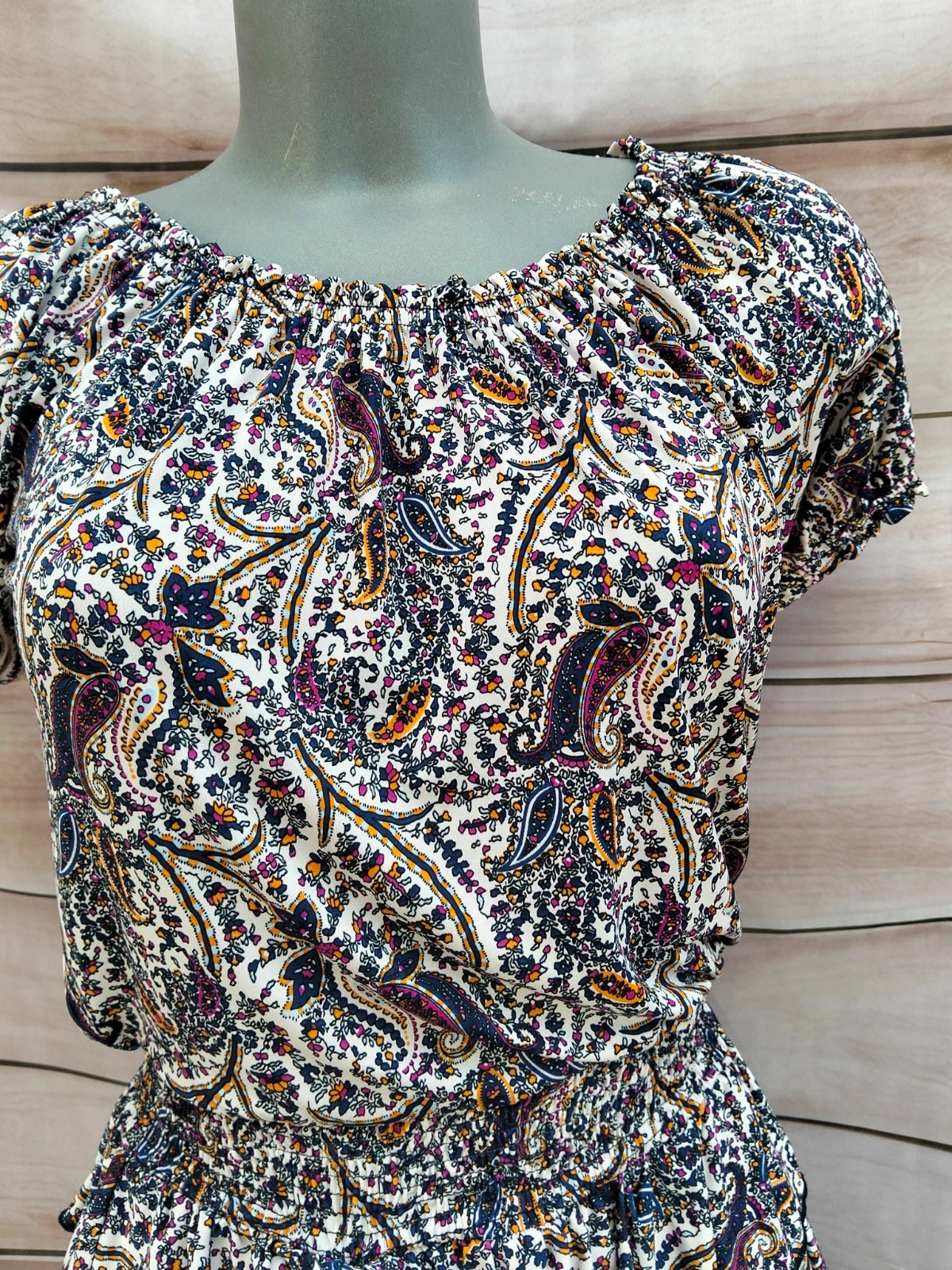Vestido corto estampado paisley con volantes 💜 – Mim – taille M / 38 / 10 4