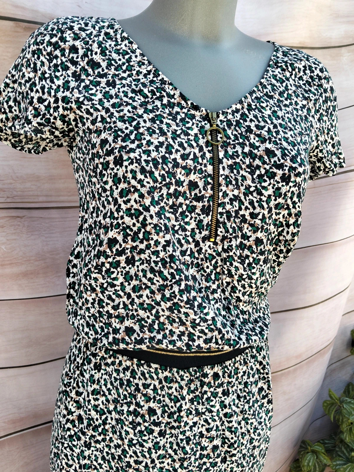 Vestido corto estampado leopardo Promod Talla M 💜 – Promod – taille M / 38 / 10 2