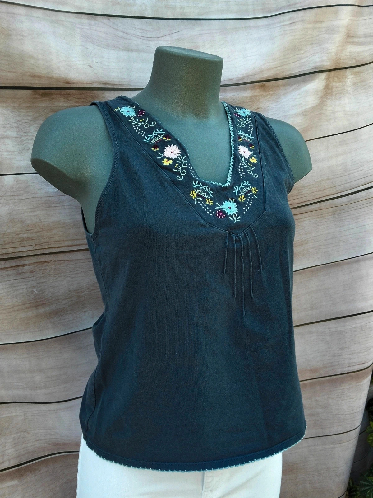 Top bordado Etam gris Marengo 💜 – Etam – taille XL / 42 / 14 2