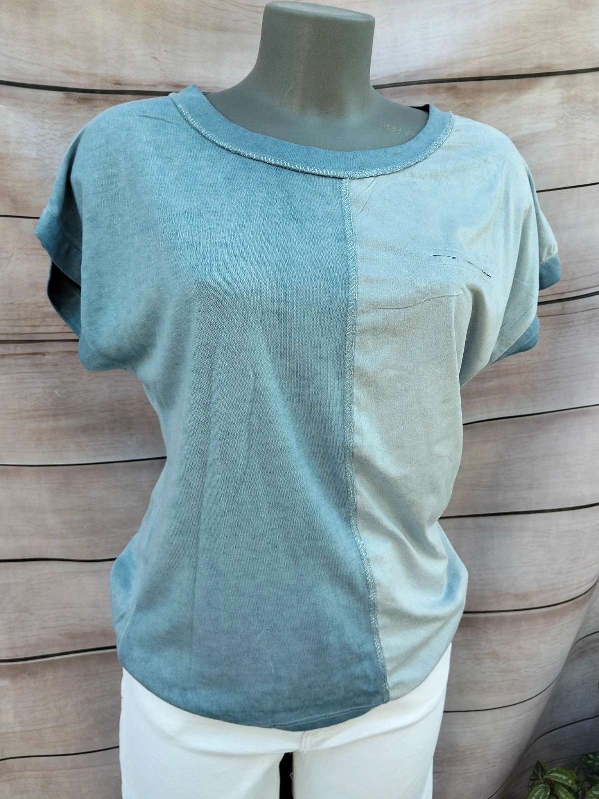 Camiseta asimétrica azul New Collection – New Collection – taille M / 38 / 10 2