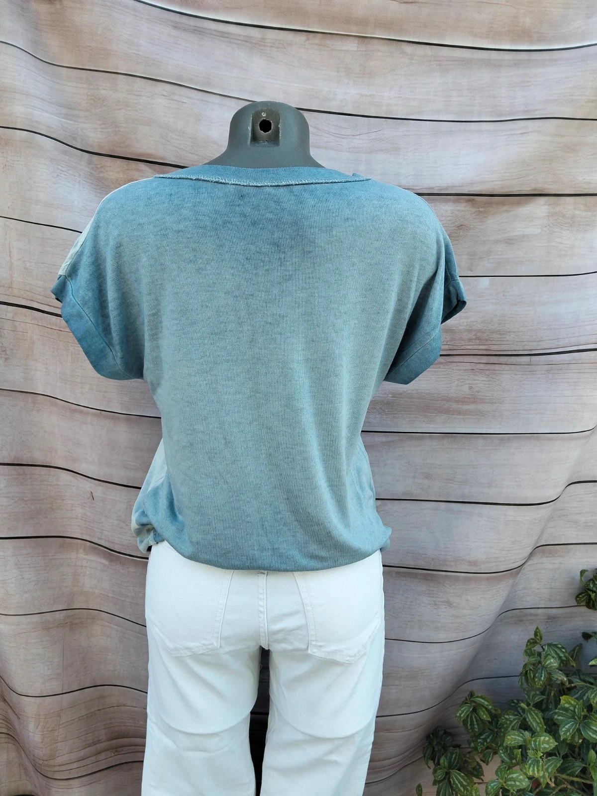 Camiseta asimétrica azul New Collection – New Collection – taille M / 38 / 10 5