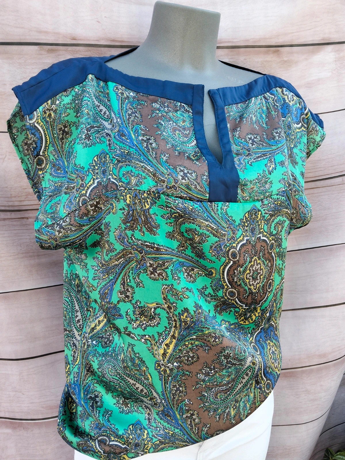 Blusa estampada Sinequanone verde y azul 💙 – Sinéquanone – taille M / 38 / 10 2
