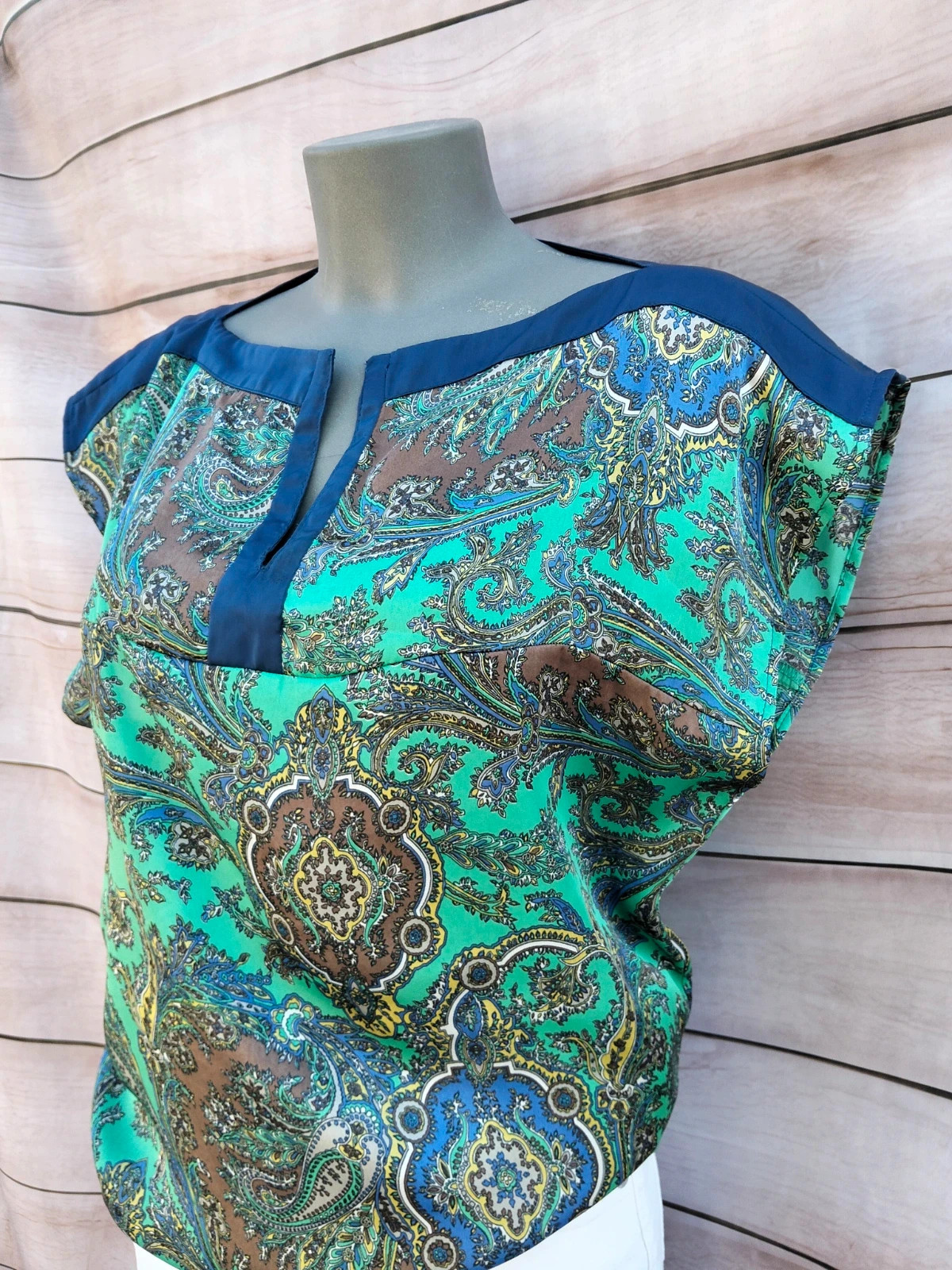Blusa estampada Sinequanone verde y azul 💙 – Sinéquanone – taille M / 38 / 10 3