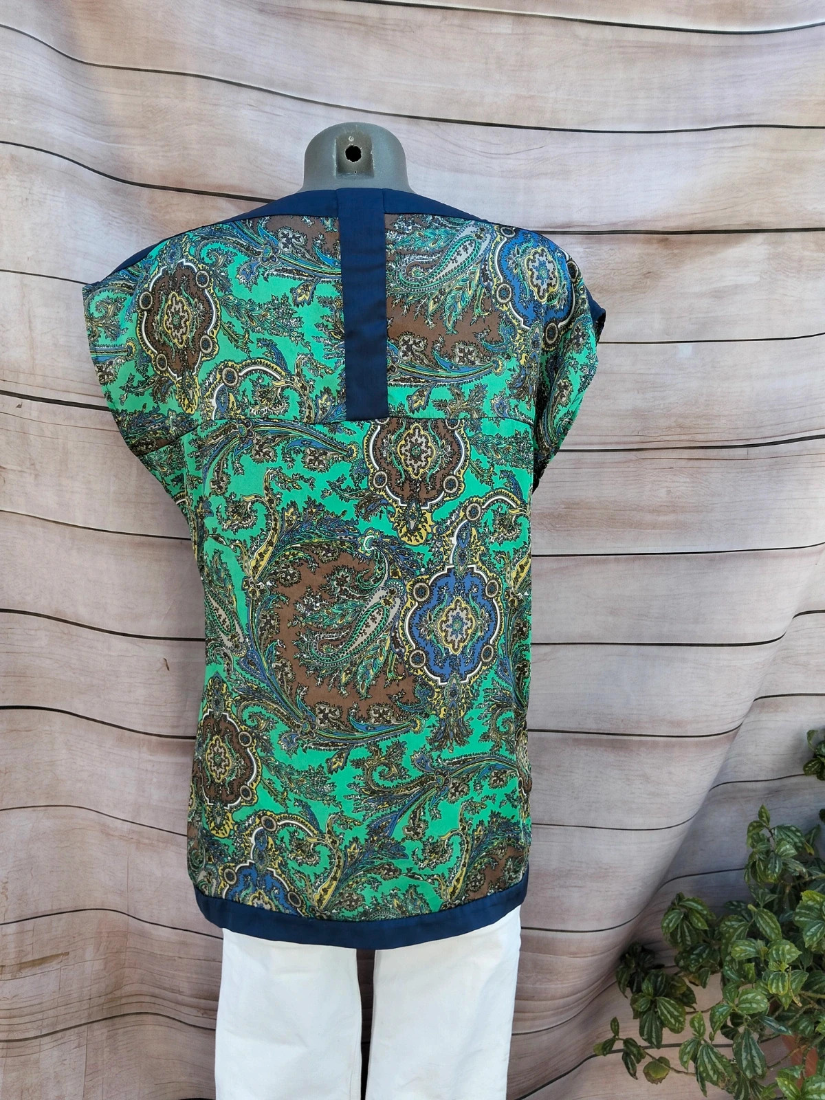 Blusa estampada Sinequanone verde y azul 💙 – Sinéquanone – taille M / 38 / 10 5