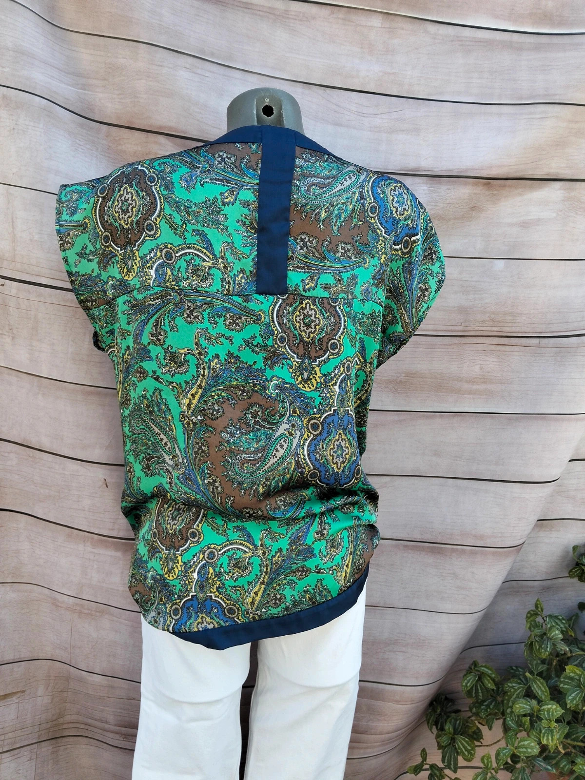 Blusa estampada Sinequanone verde y azul 💙 – Sinéquanone – taille M / 38 / 10 4