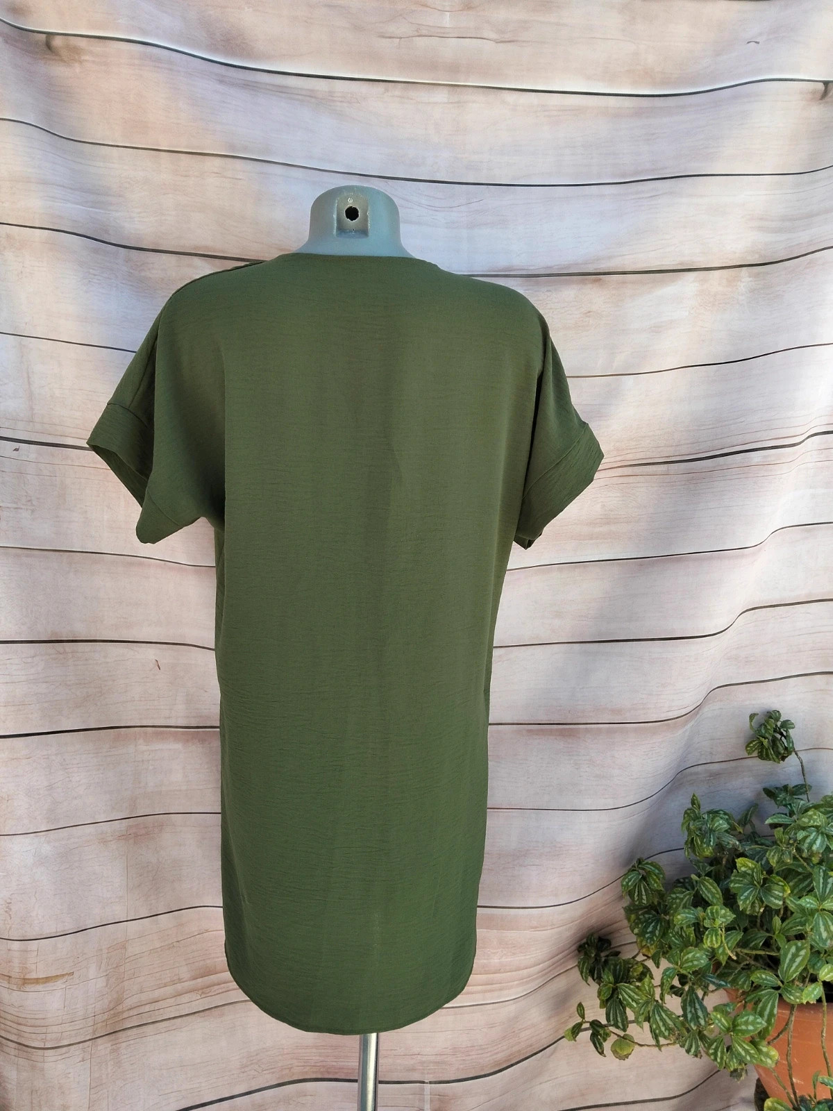 Vestido corto verde caqui 💜 – Green – taille L / 40 / 12 5