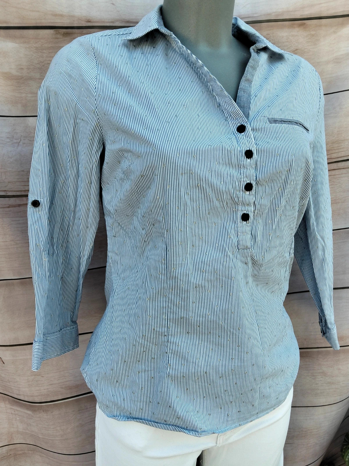Camisa de rayas y corazones Cache Cache azul 💙 – Cache Cache – taille S / 36 / 8 2