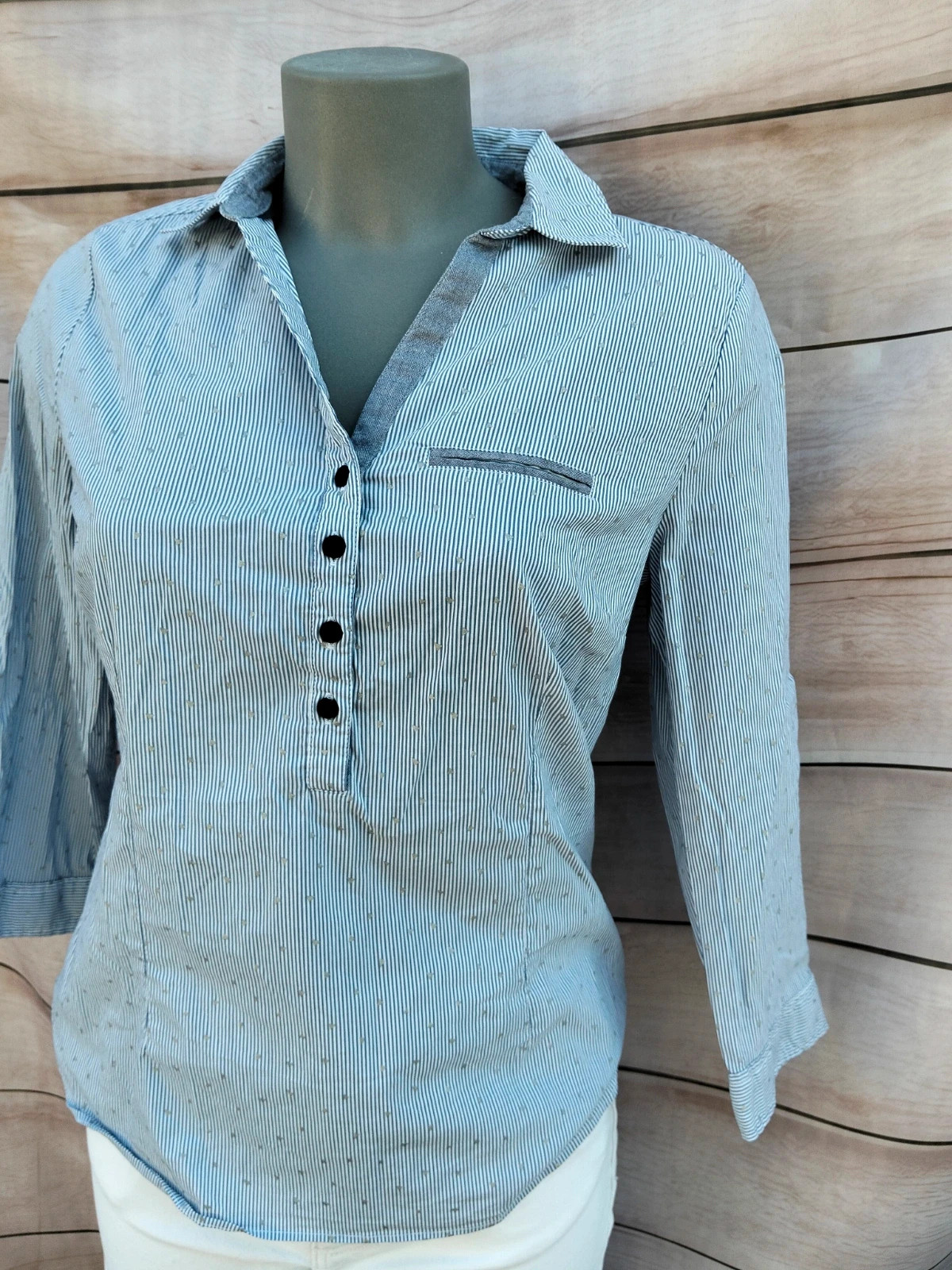 Camisa de rayas y corazones Cache Cache azul 💙 – Cache Cache – taille S / 36 / 8 3