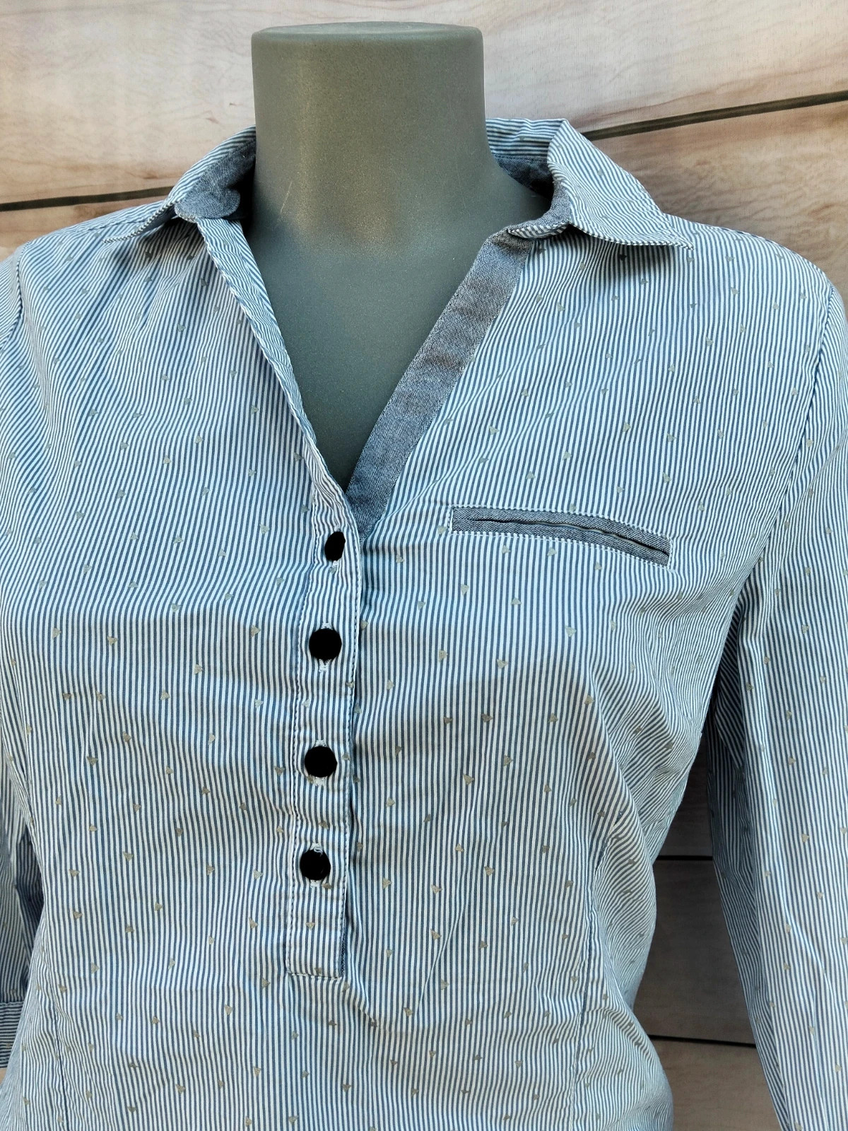 Camisa de rayas y corazones Cache Cache azul 💙 – Cache Cache – taille S / 36 / 8 4
