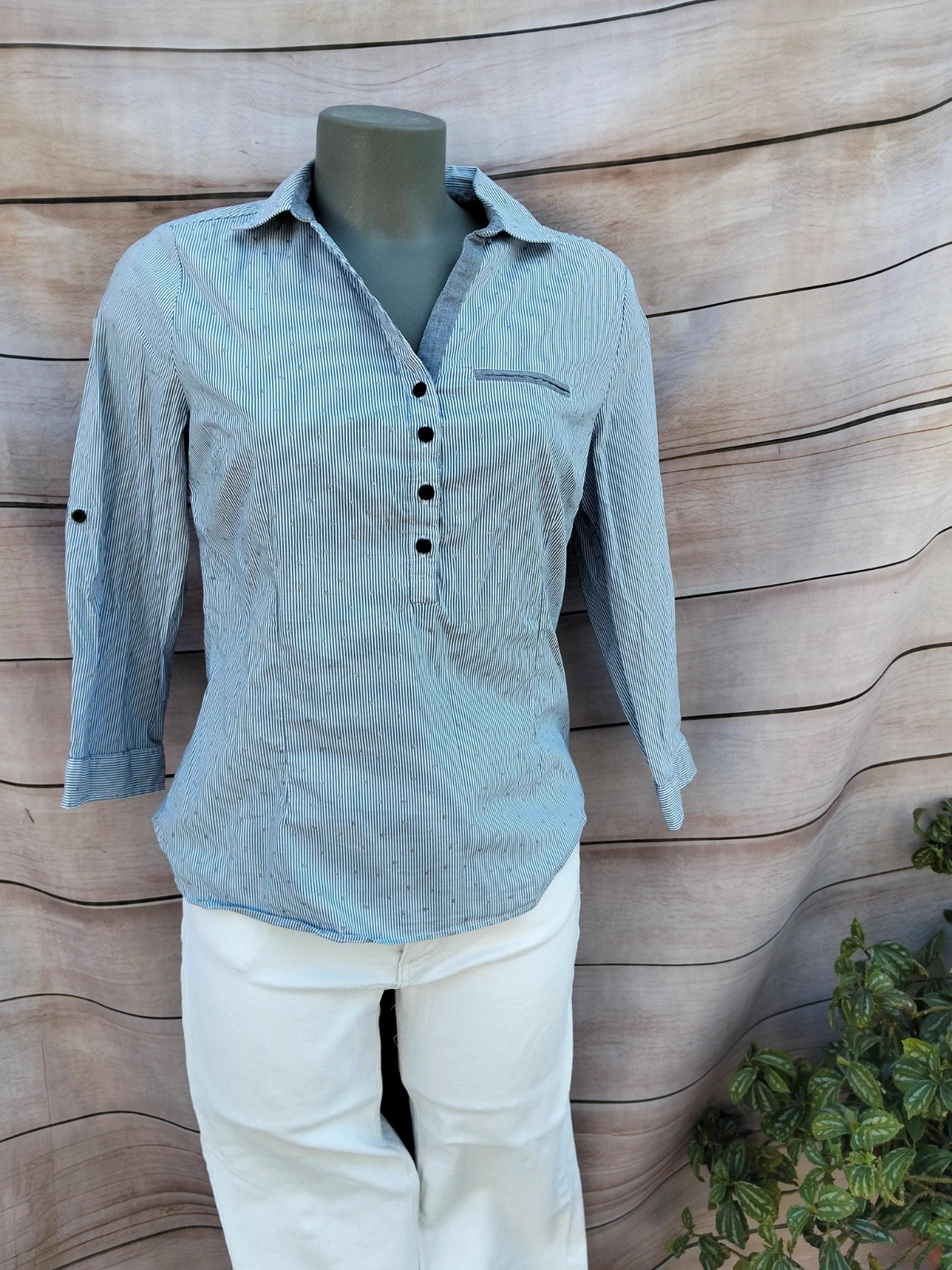 Camisa de rayas y corazones Cache Cache azul 💙 – Cache Cache – taille S / 36 / 8
