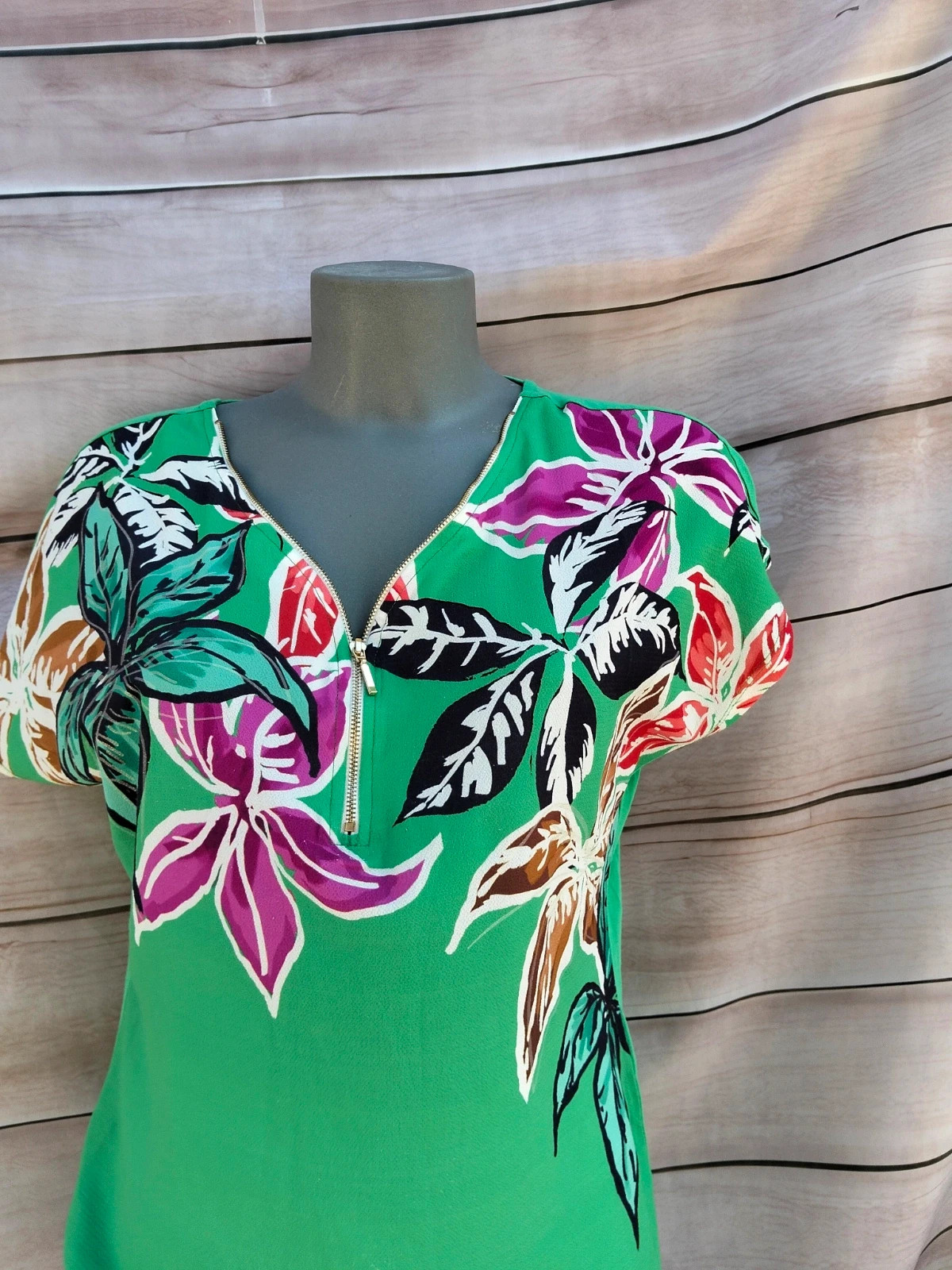 Blusa verde estampada Bréal 💜 – Bréal – taille M / 38 / 10 2