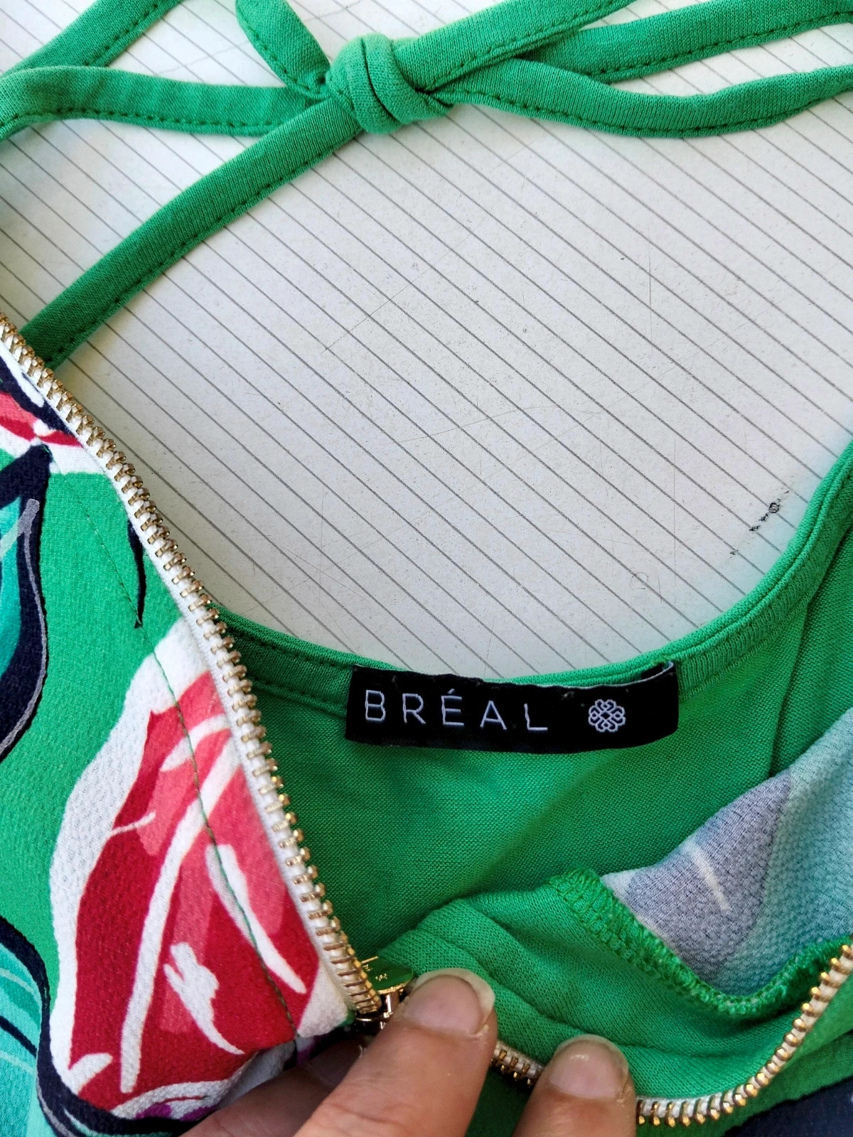 Blusa verde estampada Bréal 💜 – Bréal – taille M / 38 / 10 5